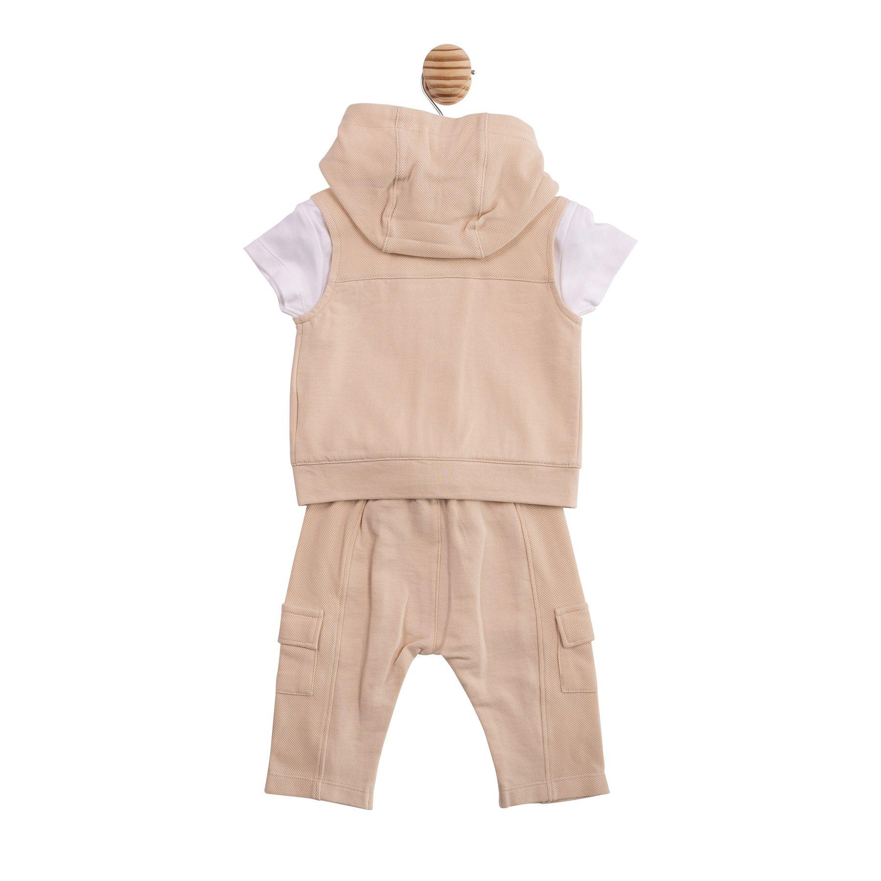 Weiß/Beige - Mintini Baby - Kids' Top and Trouser Pyjama Set - 2