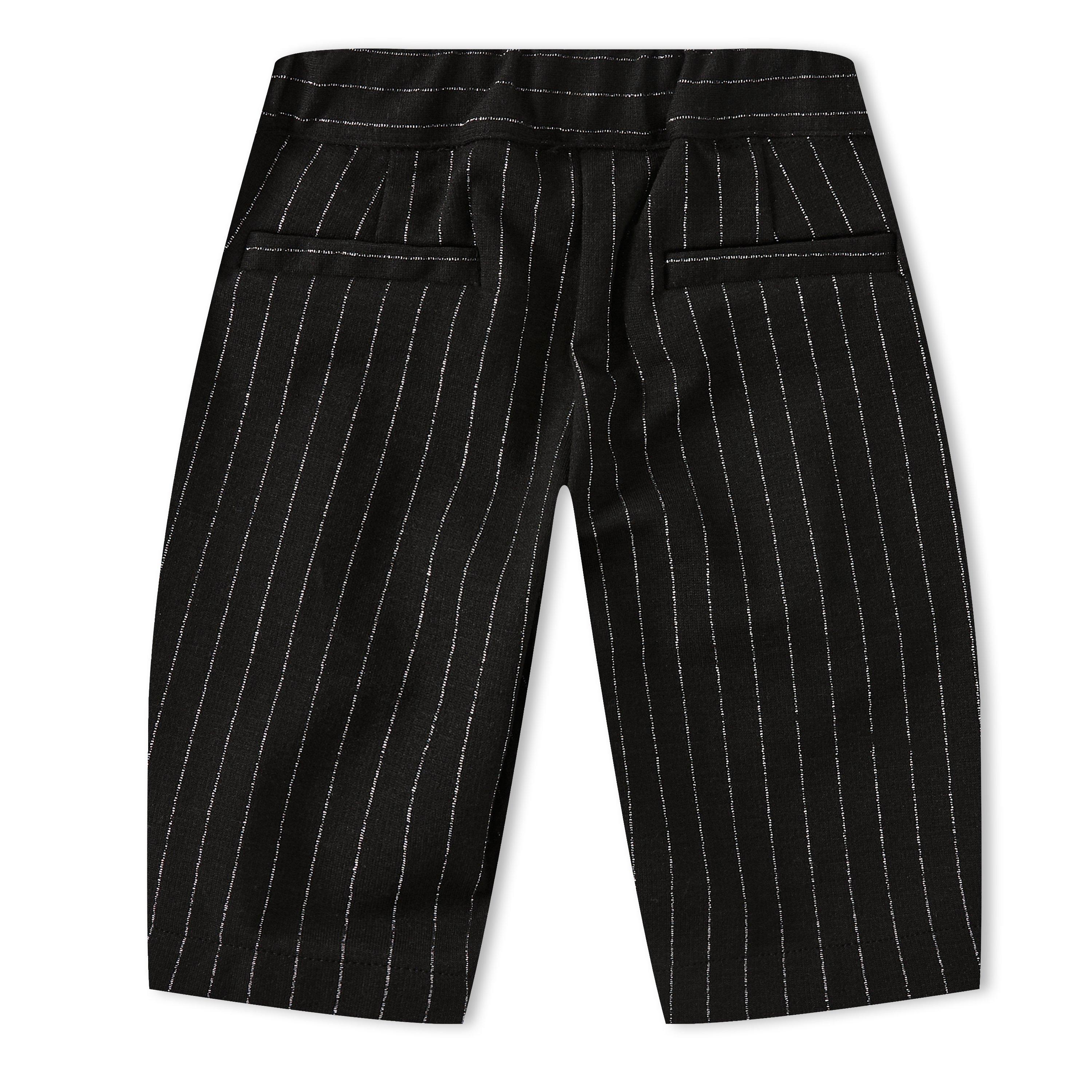 black/silver - Balmain - Kids' Suit Straight Leg Trouser - 2