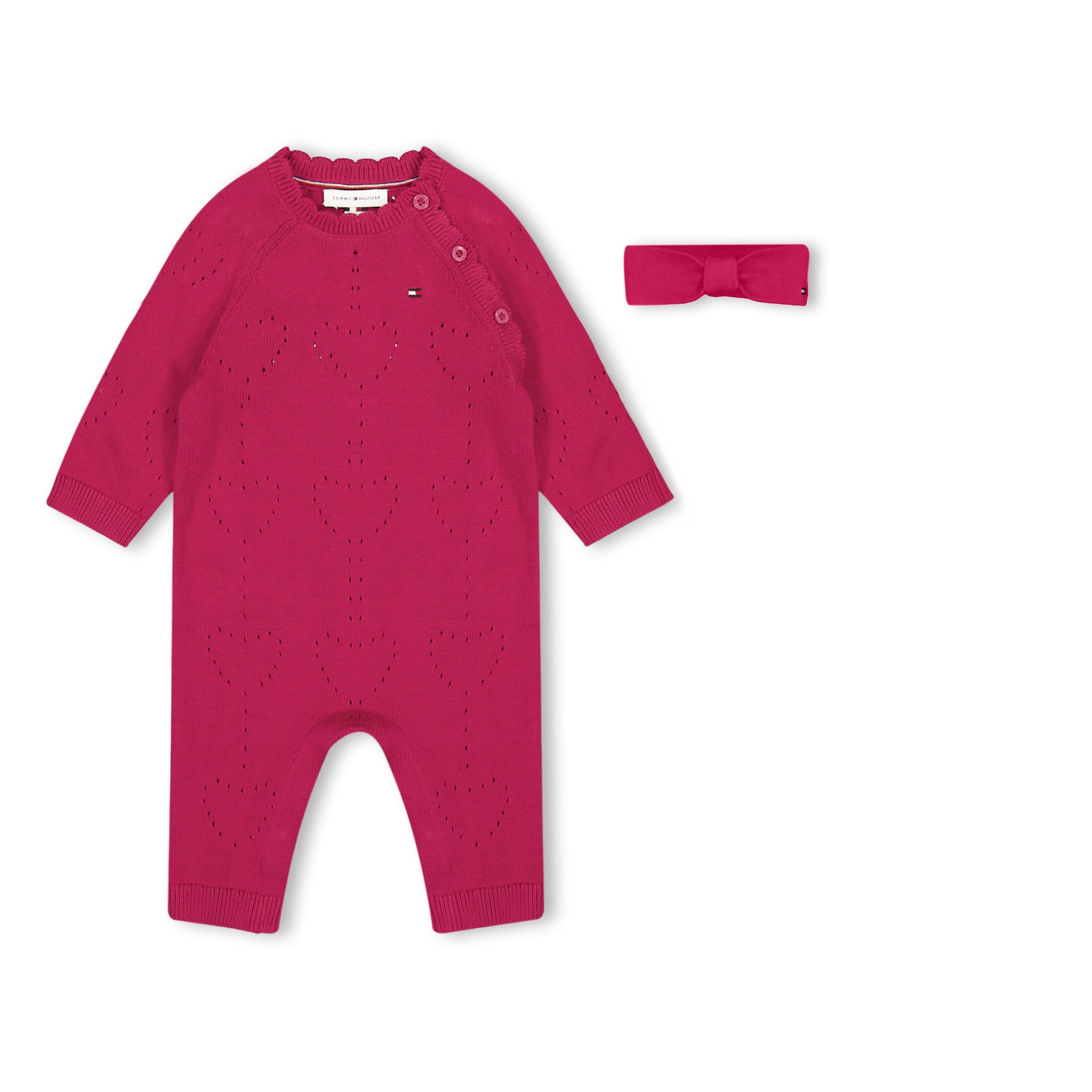 Berry XIR - Tommy Hilfiger - Kids' Heart Cotton Long-Sleeve Onesie - 1