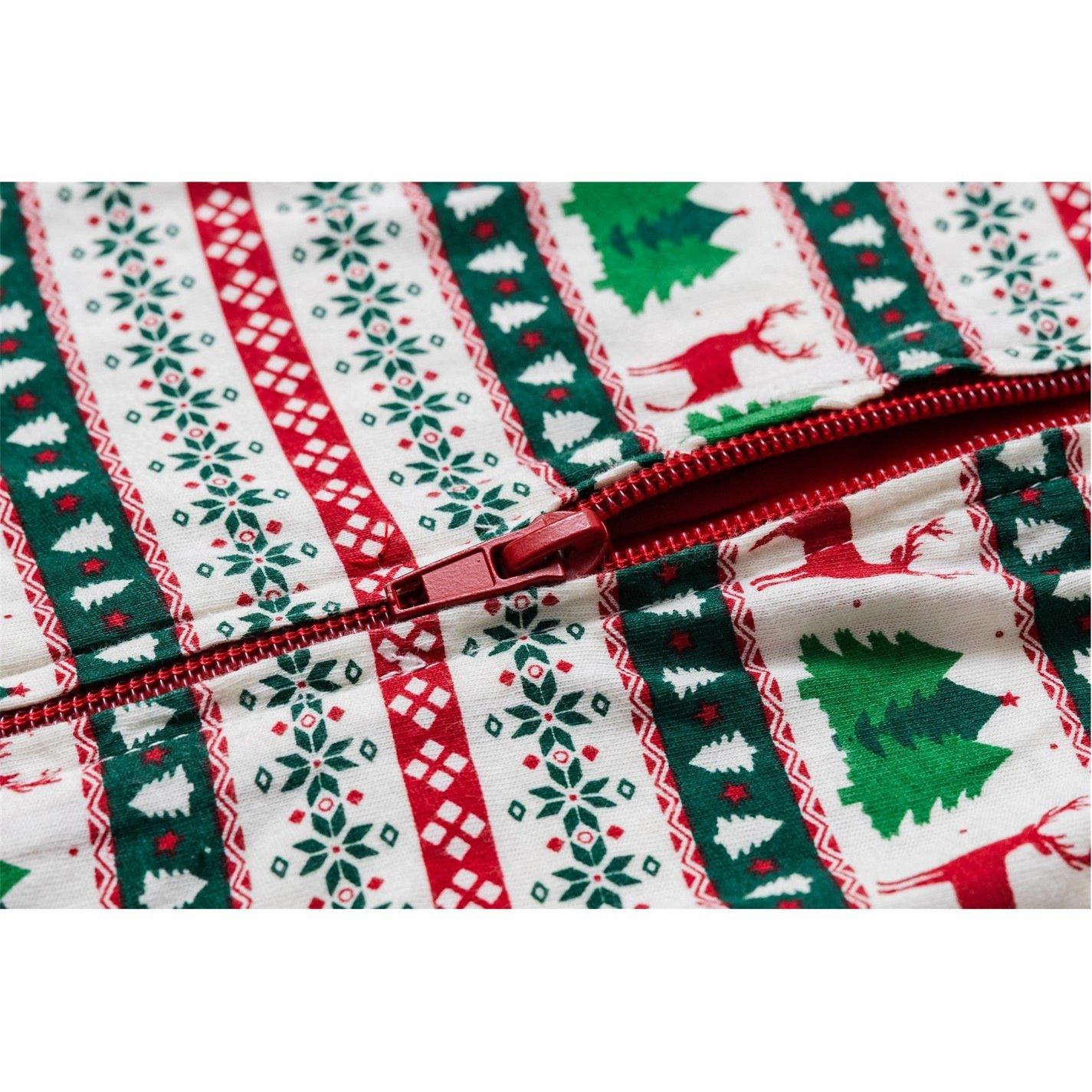 Fairisle - The Spirit Of Christmas - Baby Fairisle Xmas Family Cotton Sleepsuit - 3
