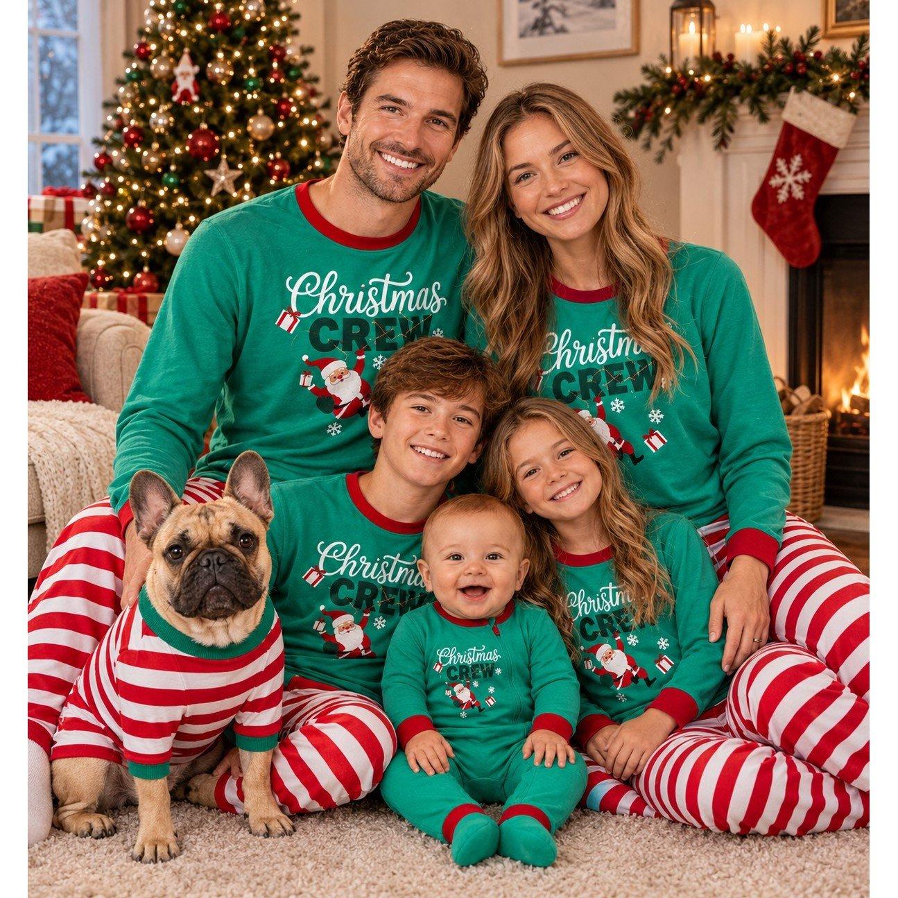 Xmas Crew - The Spirit Of Christmas - Baby Christmas Family Cotton Sleepsuit - 4
