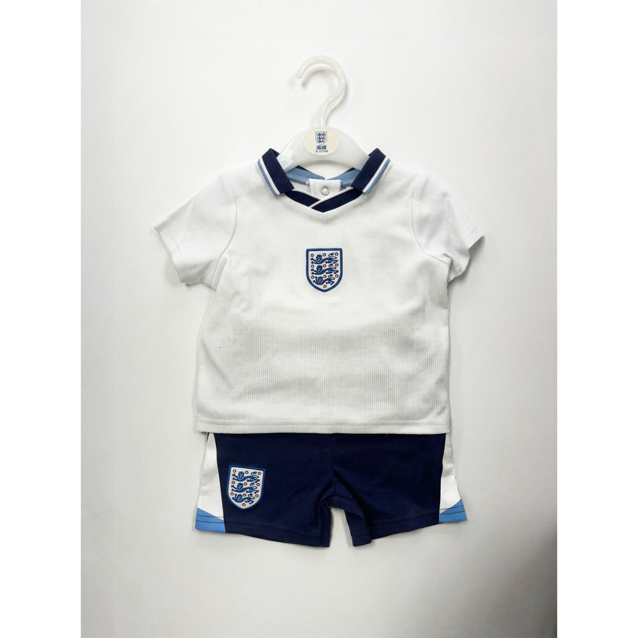 1996 Casa - Team - England 1996 Retro Home Tee & Short Set - 1