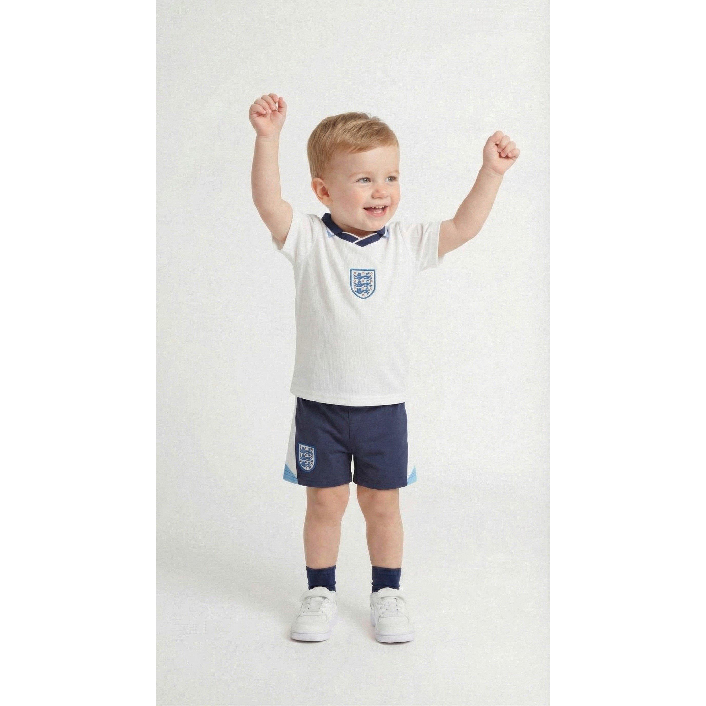1996 Thuis - Team - England 1996 Retro Home Tee & Short Set - 6