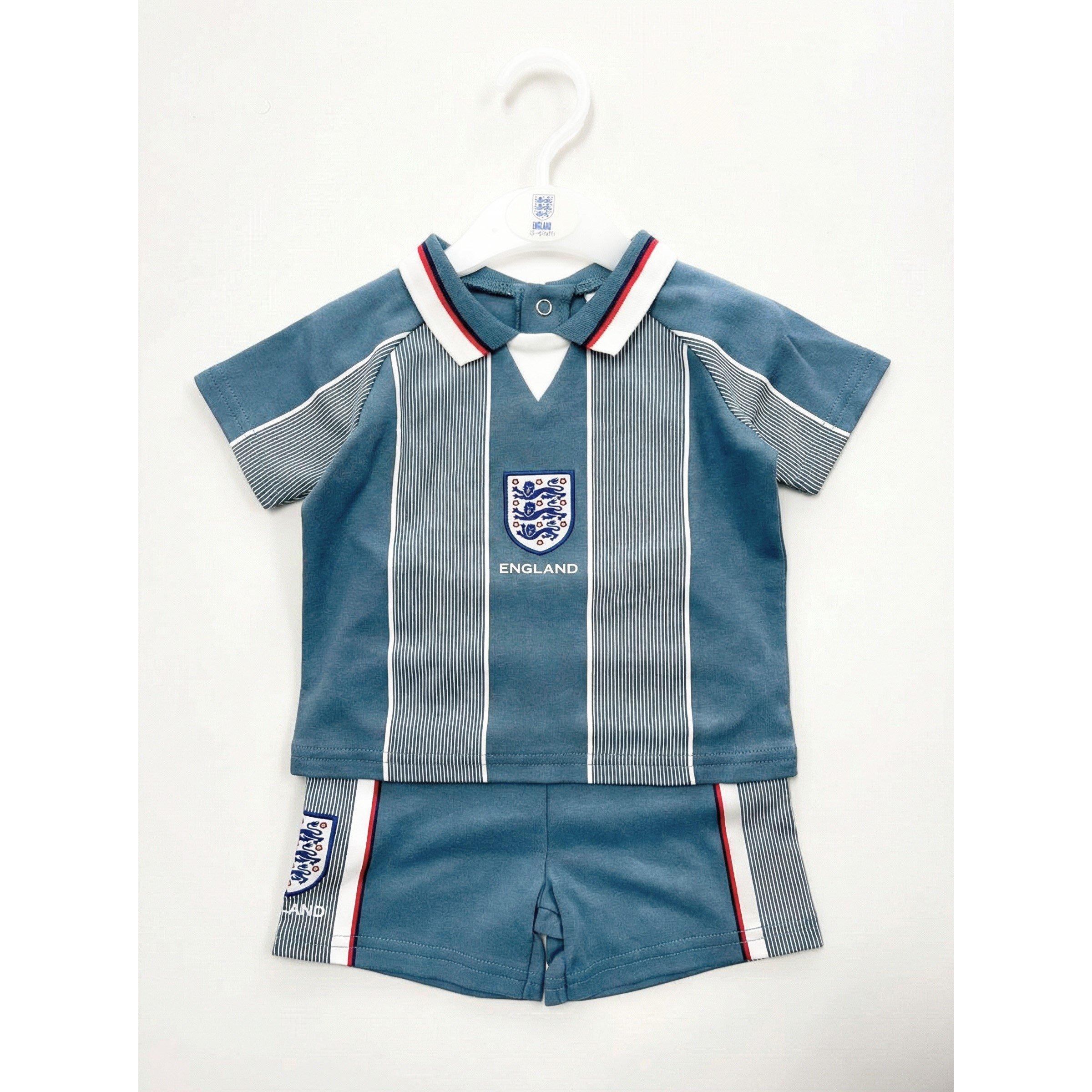 1996 Uitwedstrijd - Team - England 1996 Retro Away Tee & Short - 1
