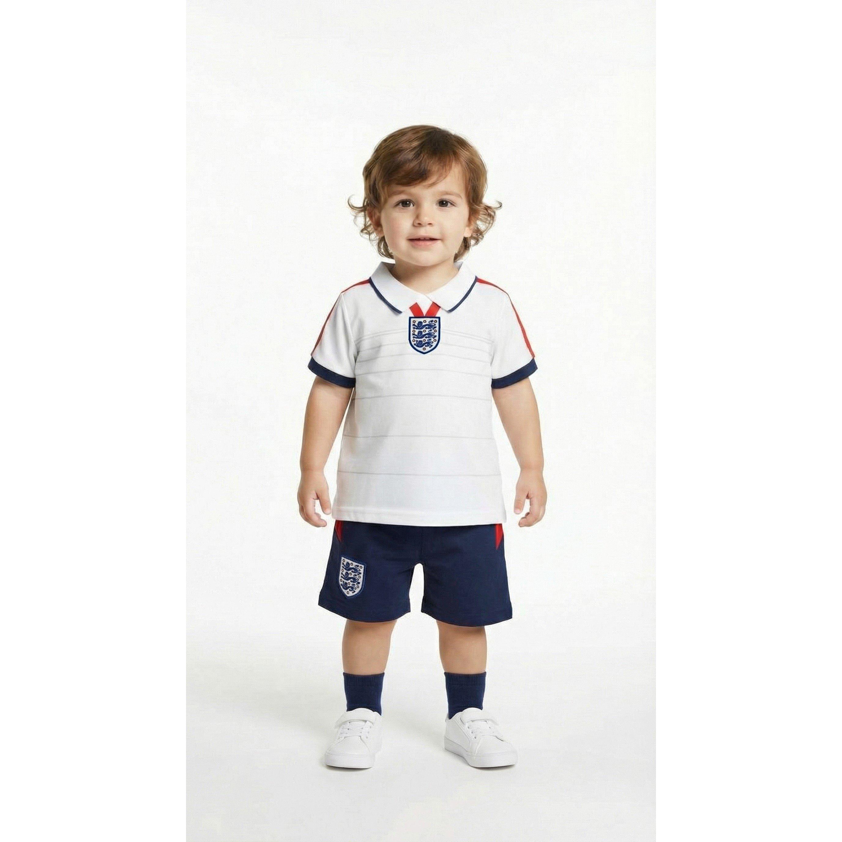 2004 Thuis - Team - England 2004 Retro Home Tee & Short - 3