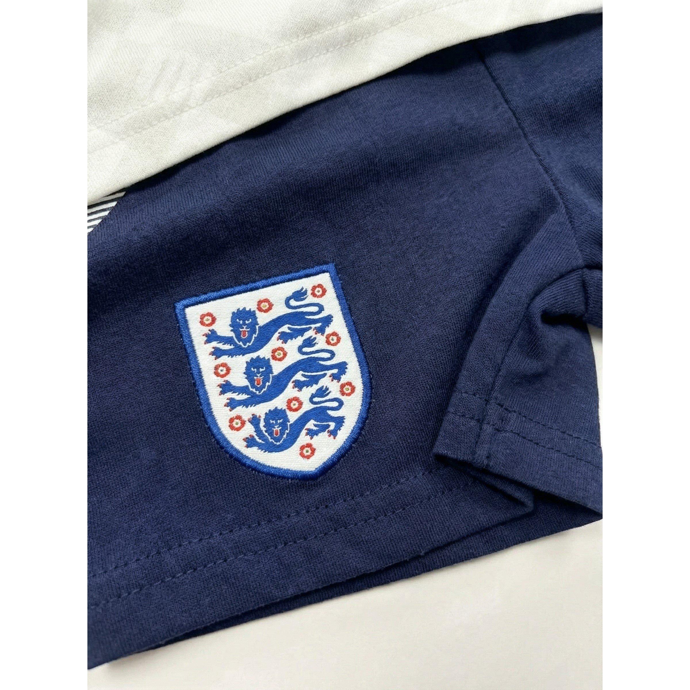 1990 Maison - Team - England 1990 Retro Home Tee & Short - 6