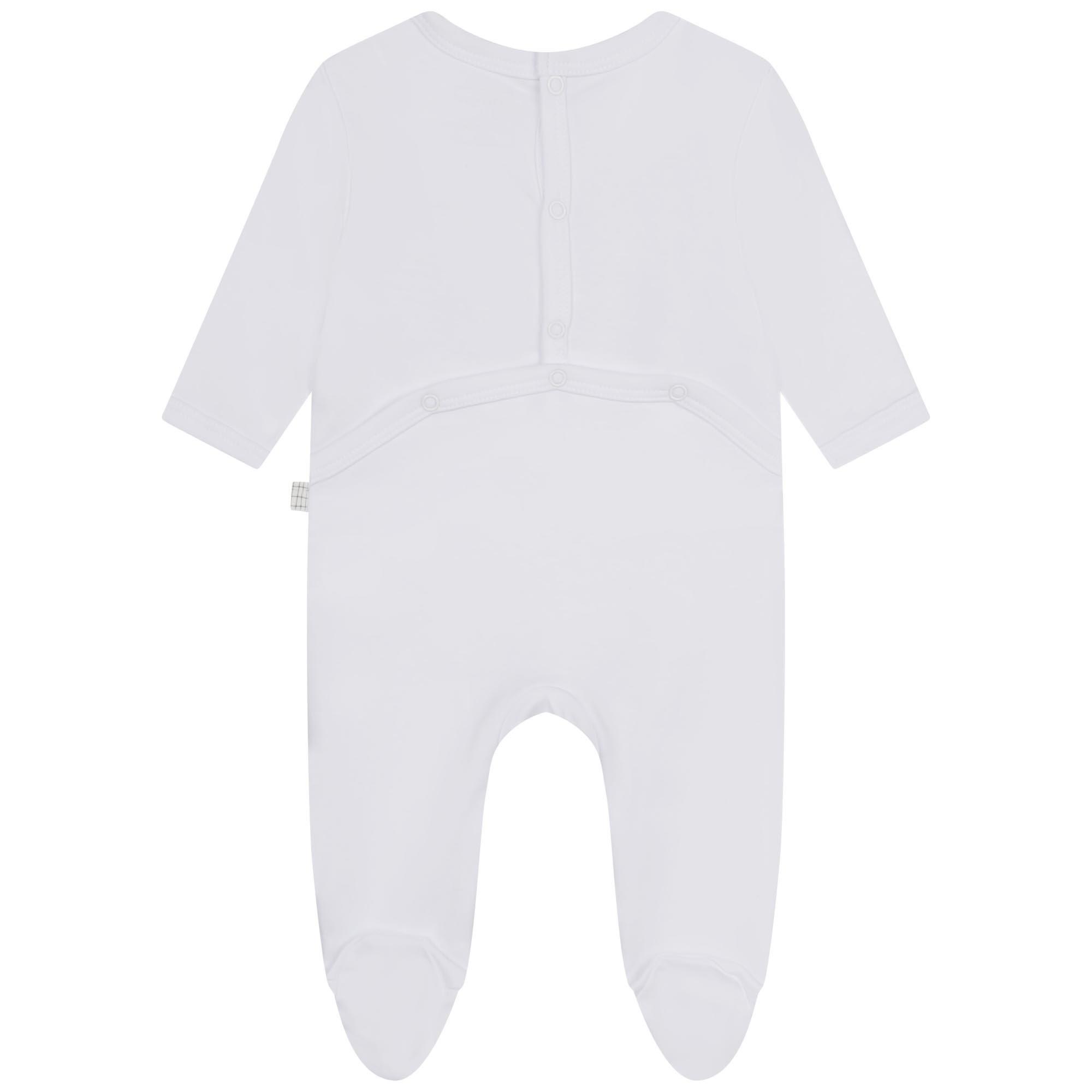 White 10P - Carrement Beau - Kids' Logo Onesie - 2