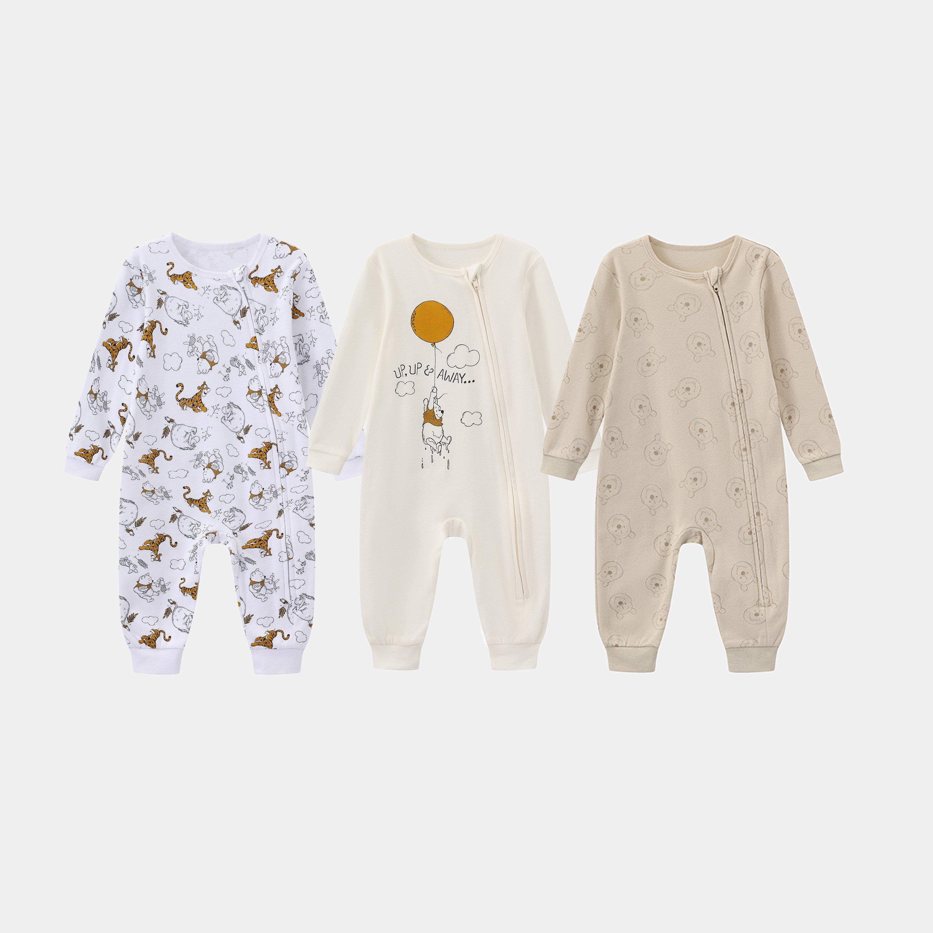 Winnie - Character - Babys Disney 3Pk Sleepsuit - 1