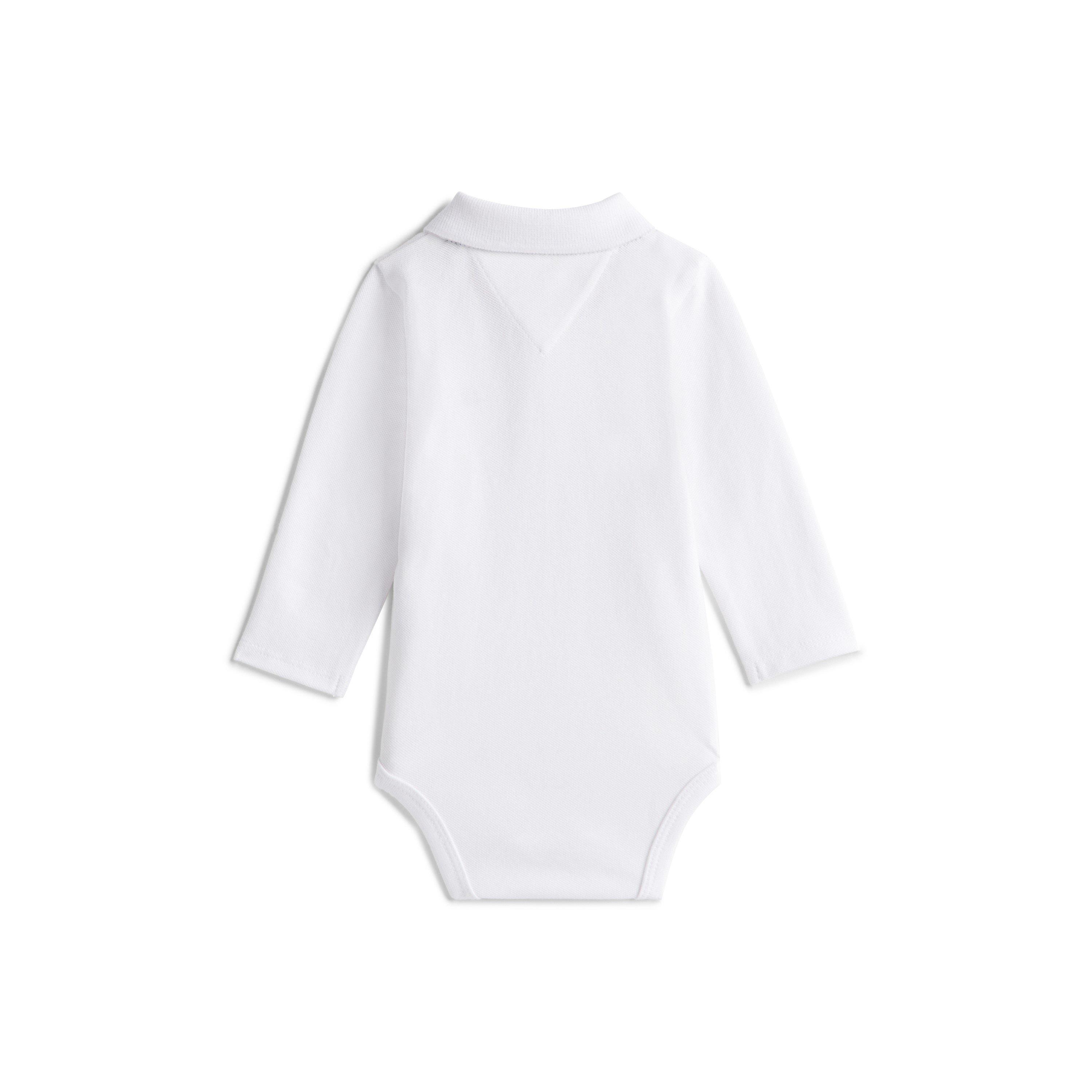 White YBR - Tommy Hilfiger - Unisex Kids' Long-Sleeve Bodysuit - 2