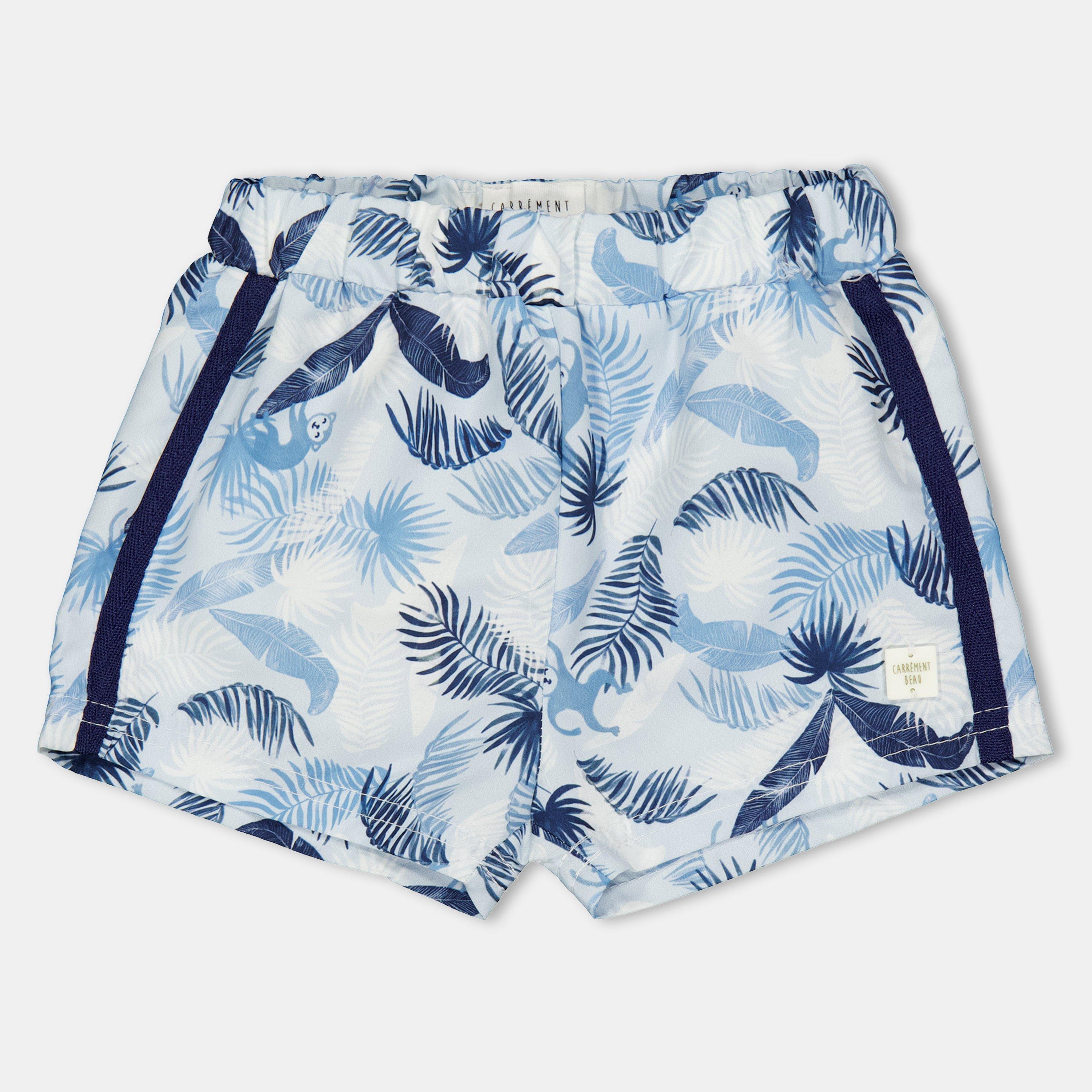 Carrement Beau  Newborn Kids' Trunk Swim Shorts - Pale Blue - 3M