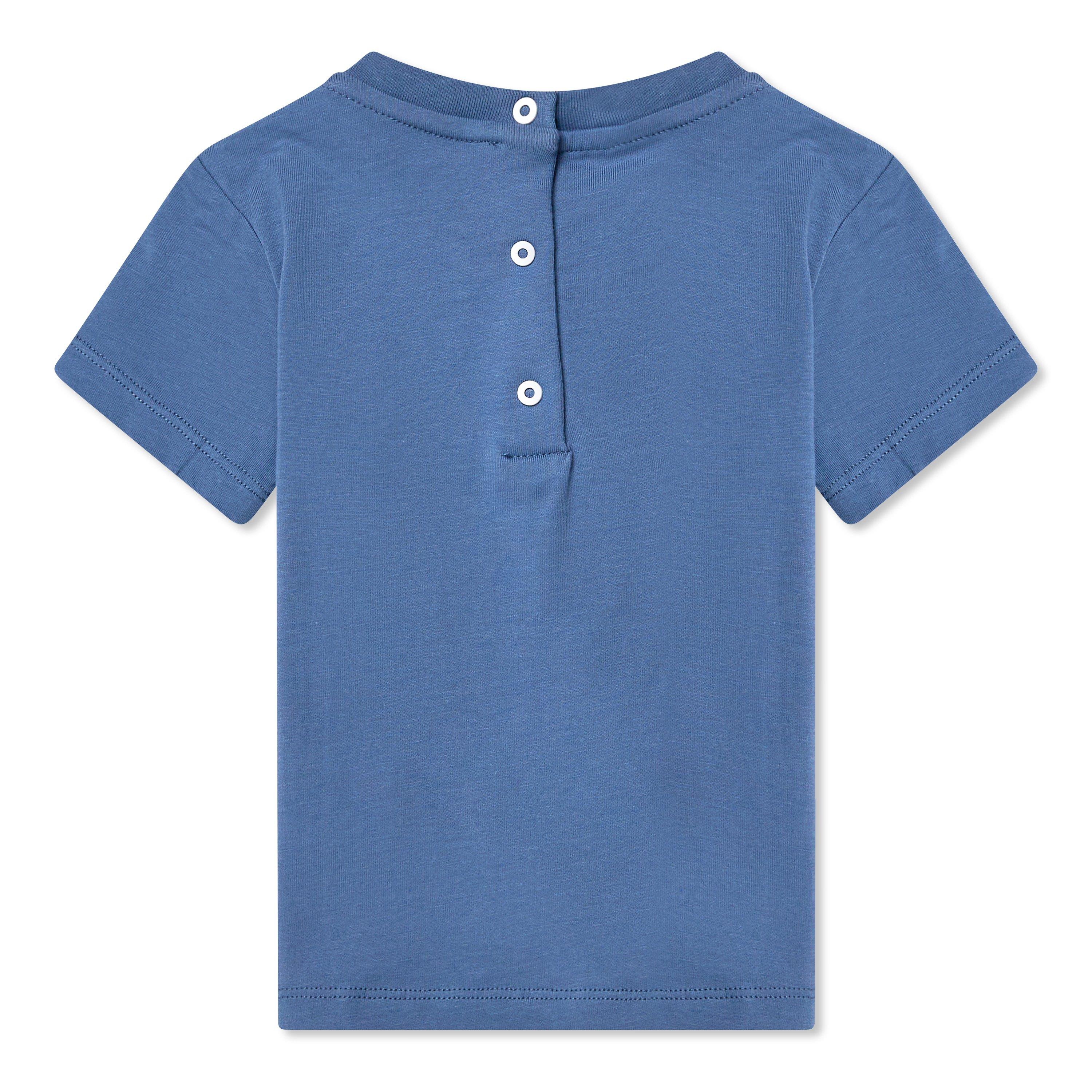 Blue - Balmain - Logo T-Shirt Babies - 2