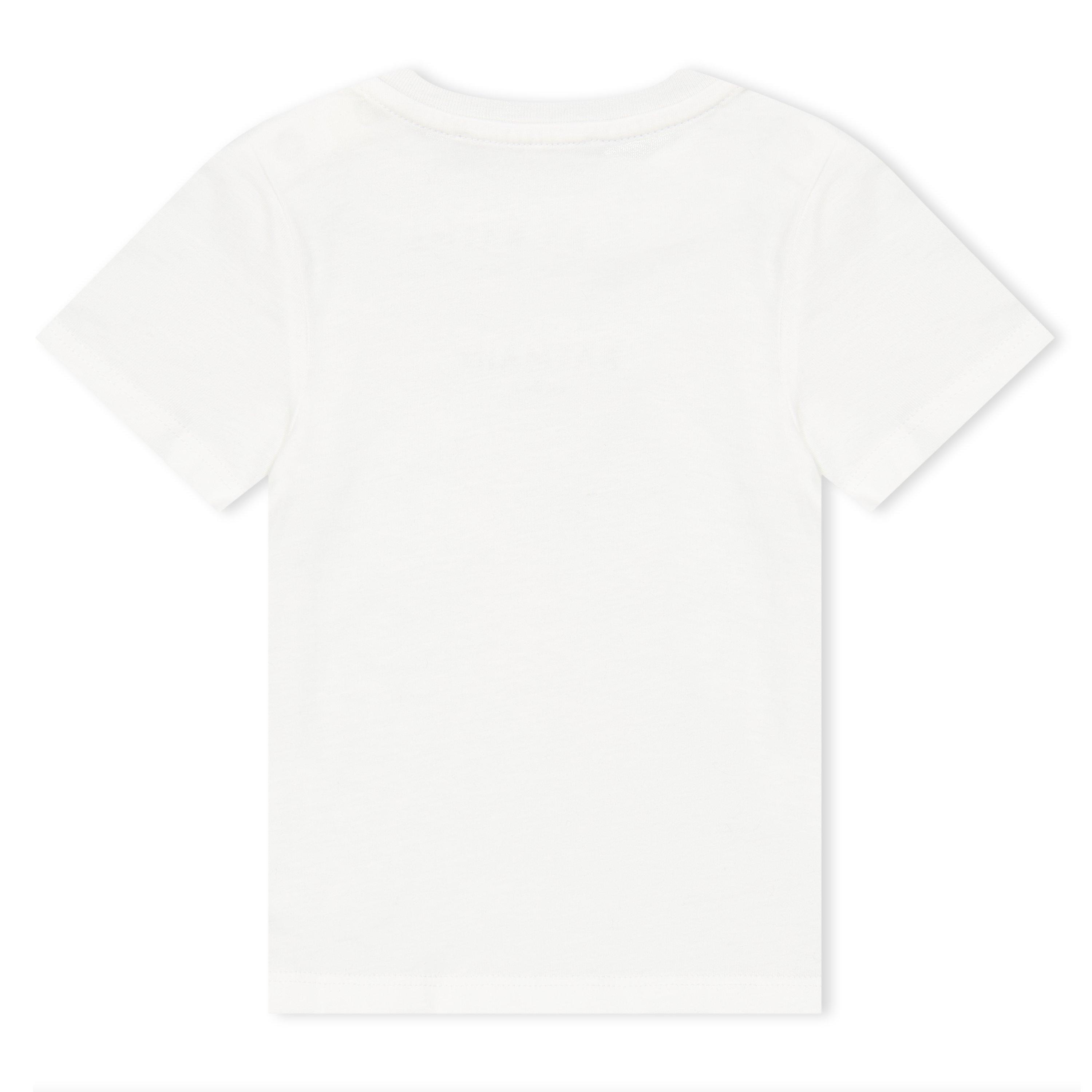white/black - Balmain - Unisex Kids' Logo Print Regular Fit T-Shirt - 2