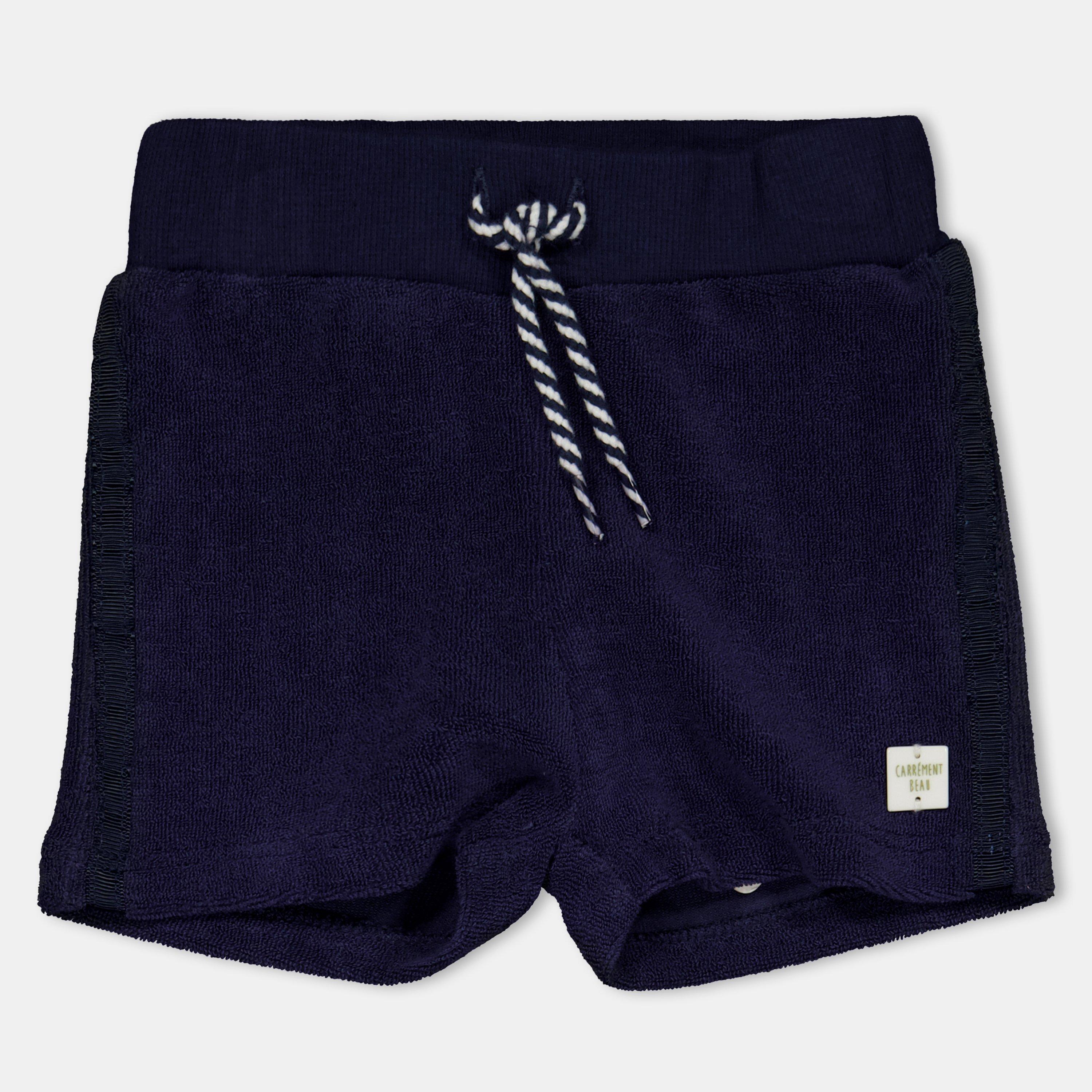 Carrement Beau  Newborn Kids' Jersey Jogger Shorts - Navy - 3M