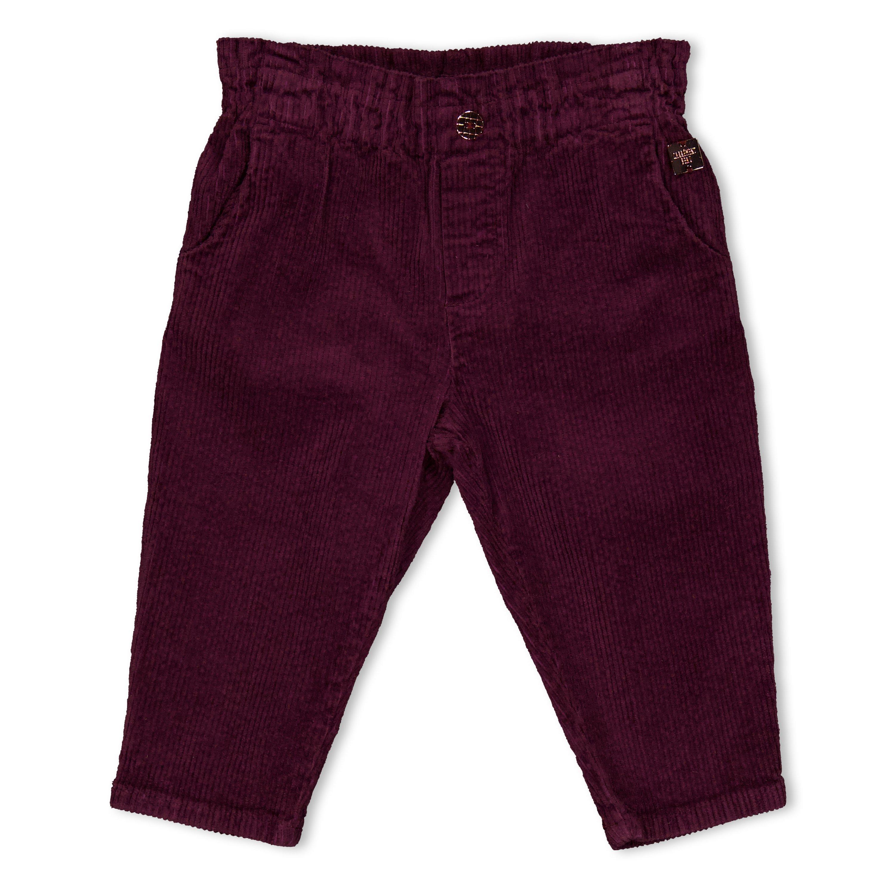 Carrement Beau  Newborn Kids' Straight Leg Trousers - Violet - 12M