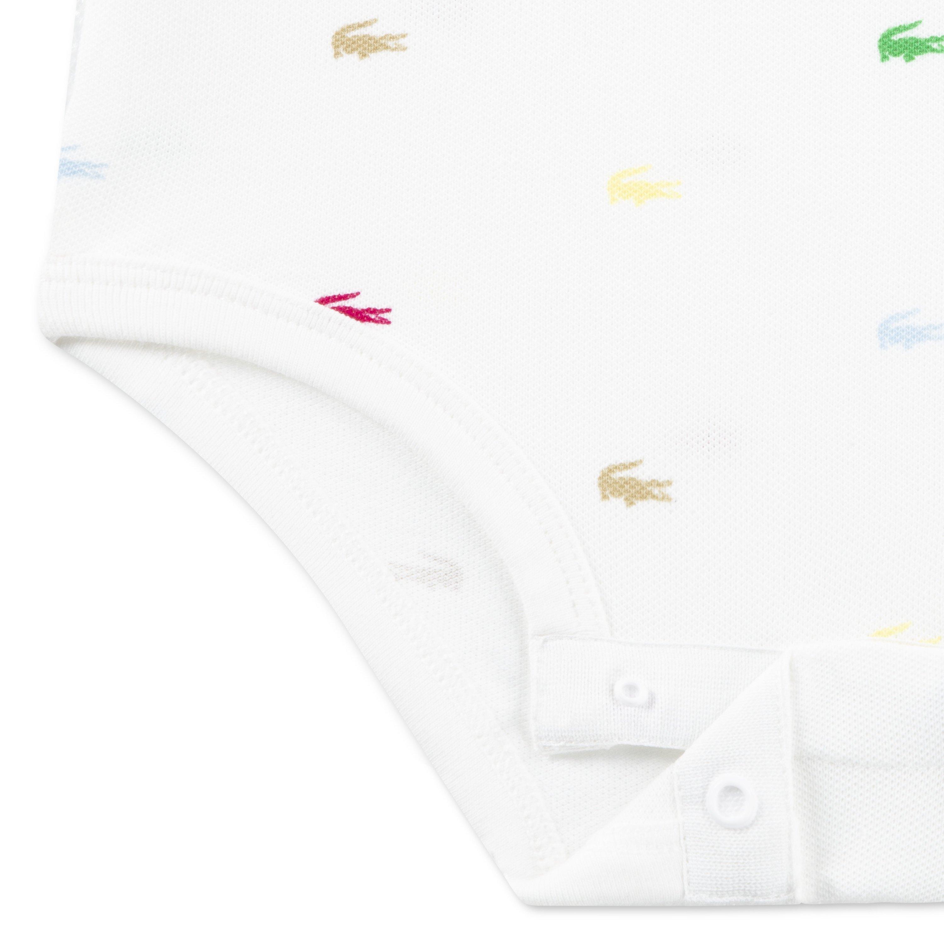White W8L - Lacoste - Unisex Kids' Pique Onesie - 3