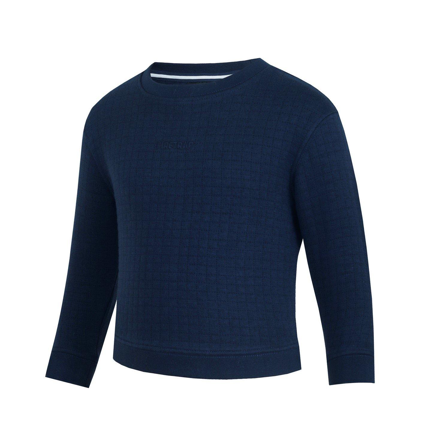 Blueberry - Firetrap - Quilted Crew Tracksuit Babies - 4