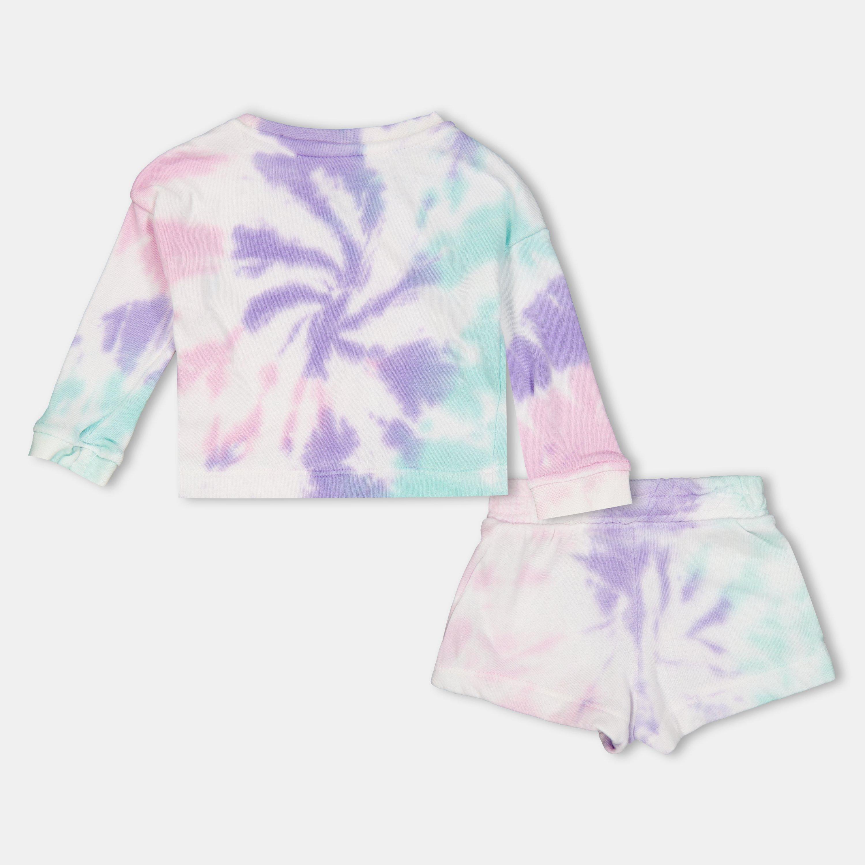 Orchid Bloom - Reebok - Tie Dye Top and Shorts Set - 2