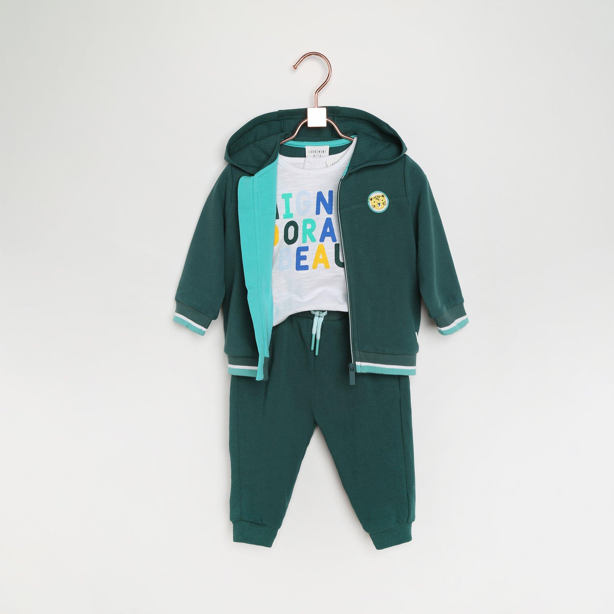 Khaki - Carrement Beau - Kids' Straight Leg Trousers - 2