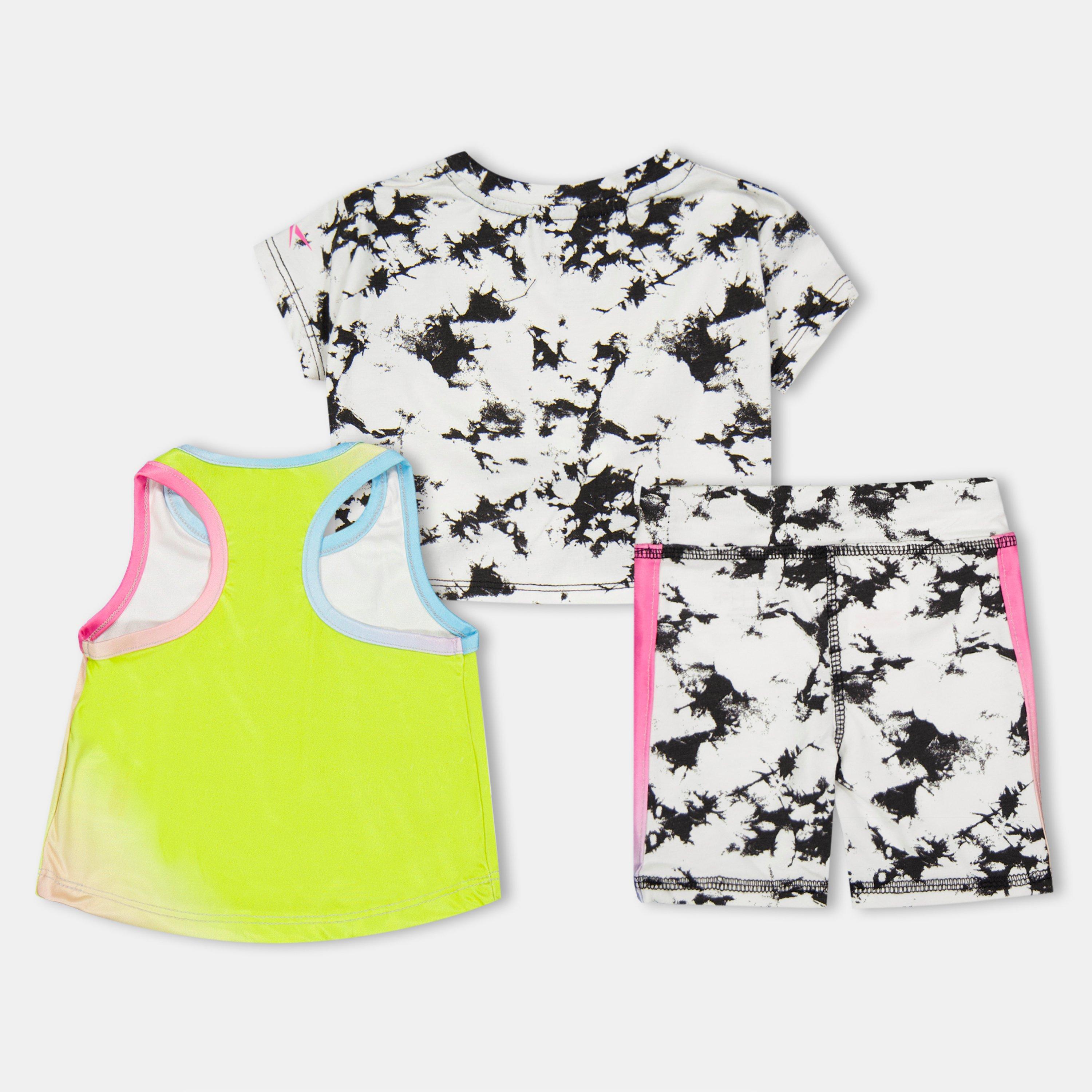 Black/White - Reebok - Kids' Top and Shorts Set - 2
