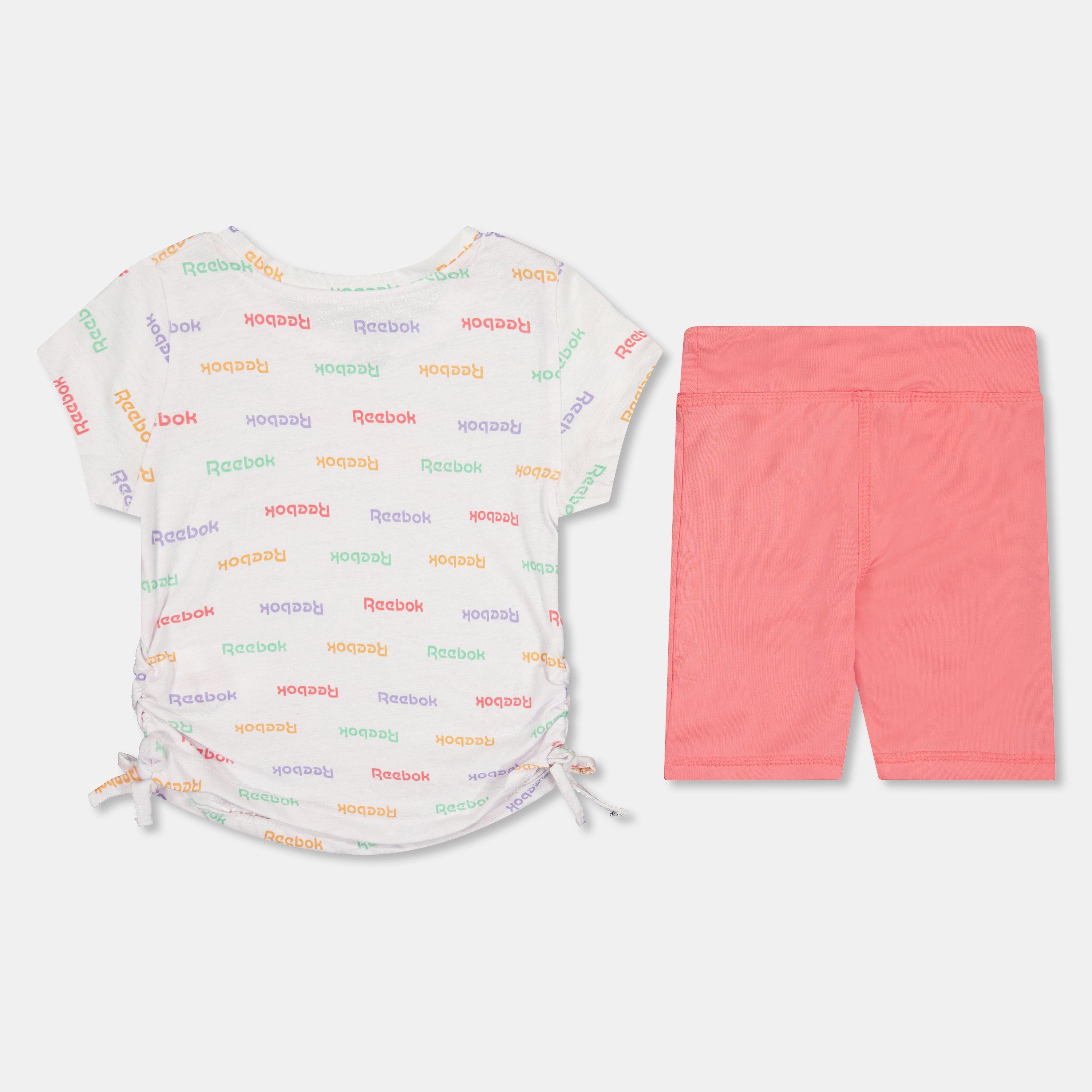 Strawberry - Reebok - Kids' Bike Top and Shorts Set - 2