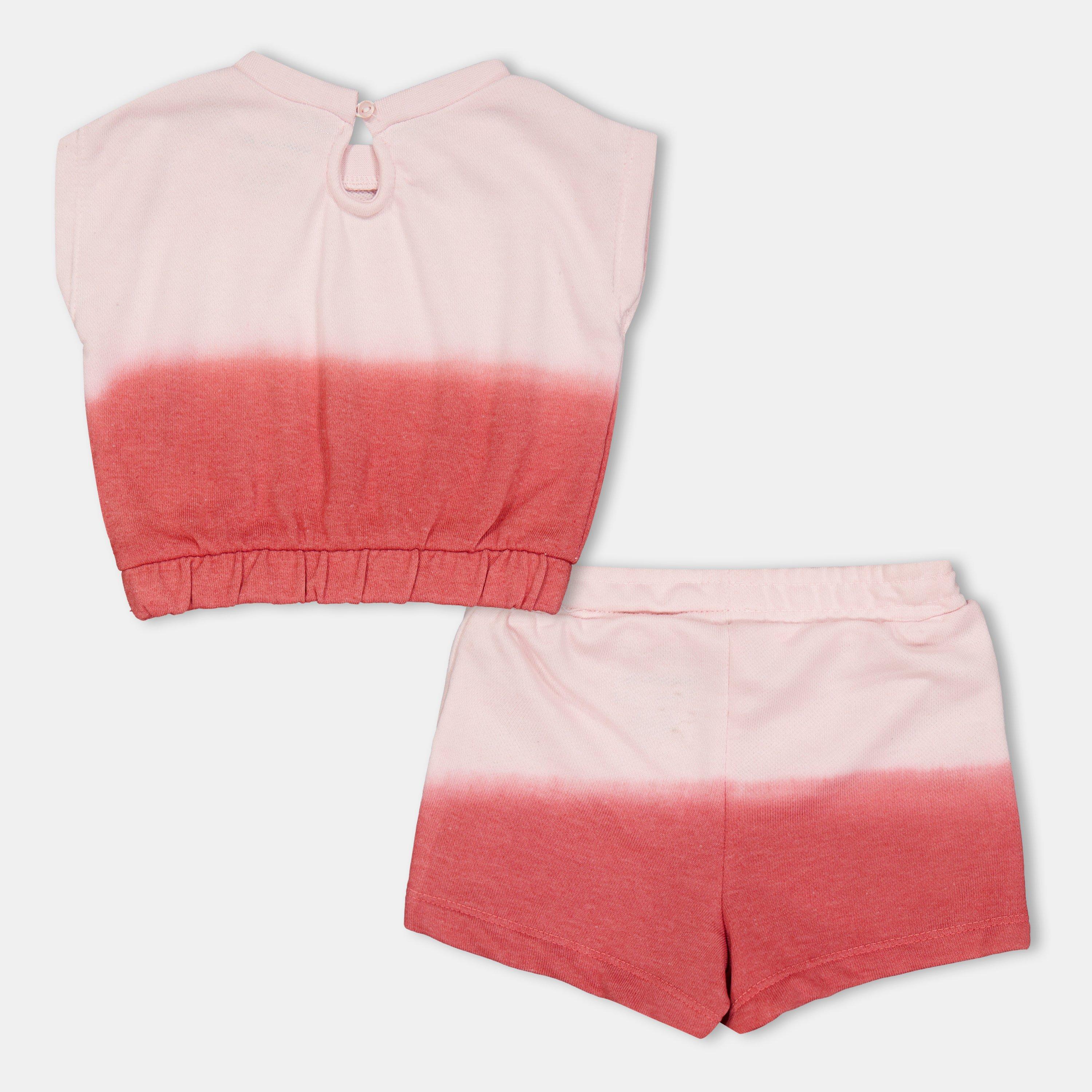 Sunkist Coral - Reebok - Ombre Top and Shorts Set - 2