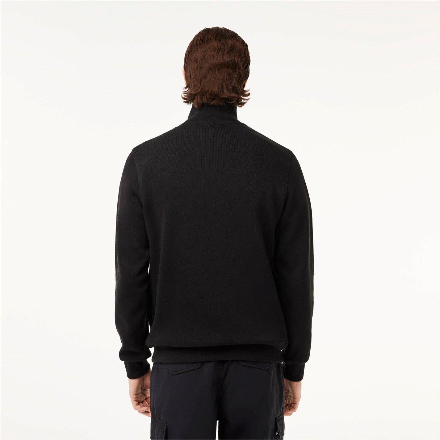 Black 031 - Lacoste - Quarter-Zip Fleece Top - 2