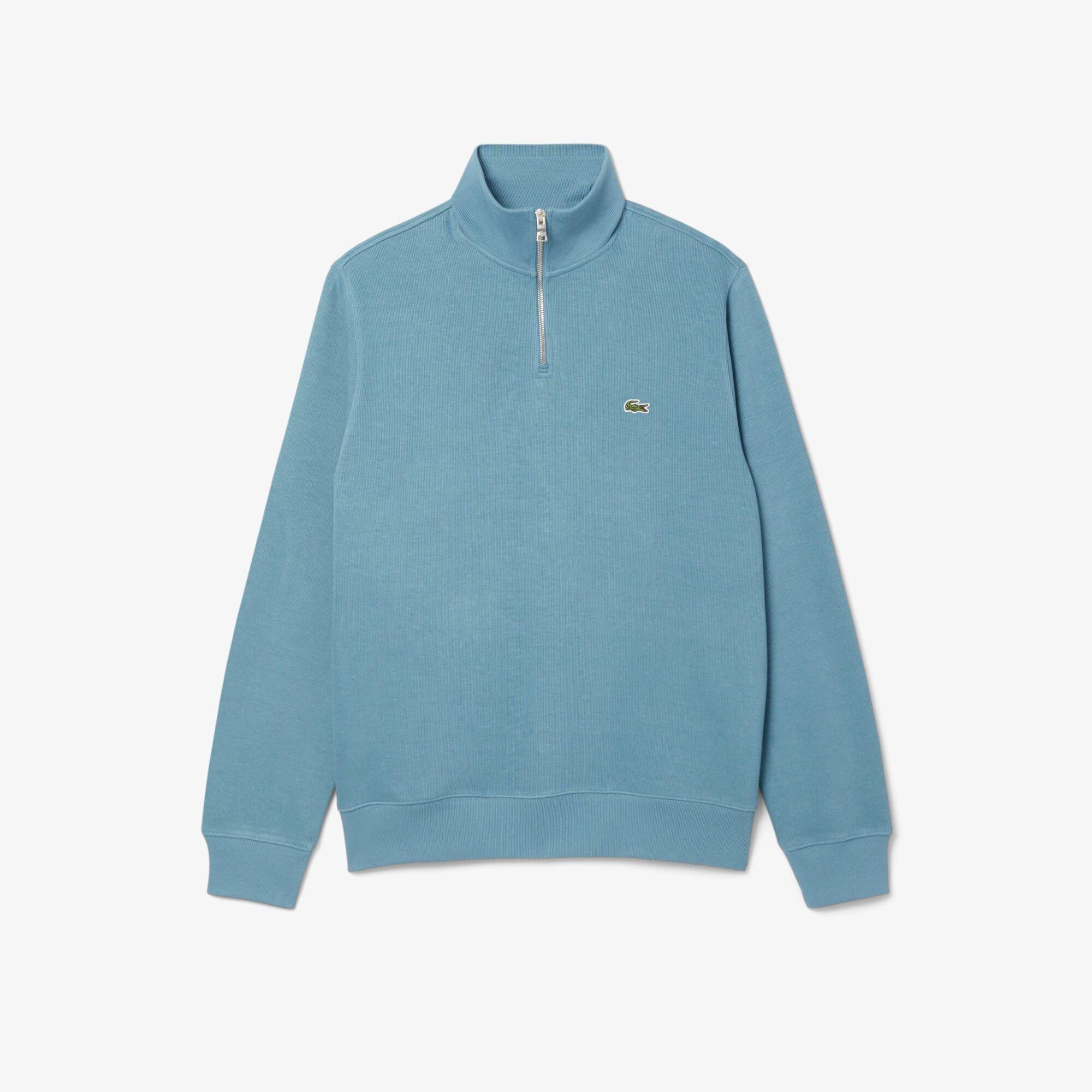 Blue HD9 - Lacoste - Men's Quarter-Zip Fleece Top - 8