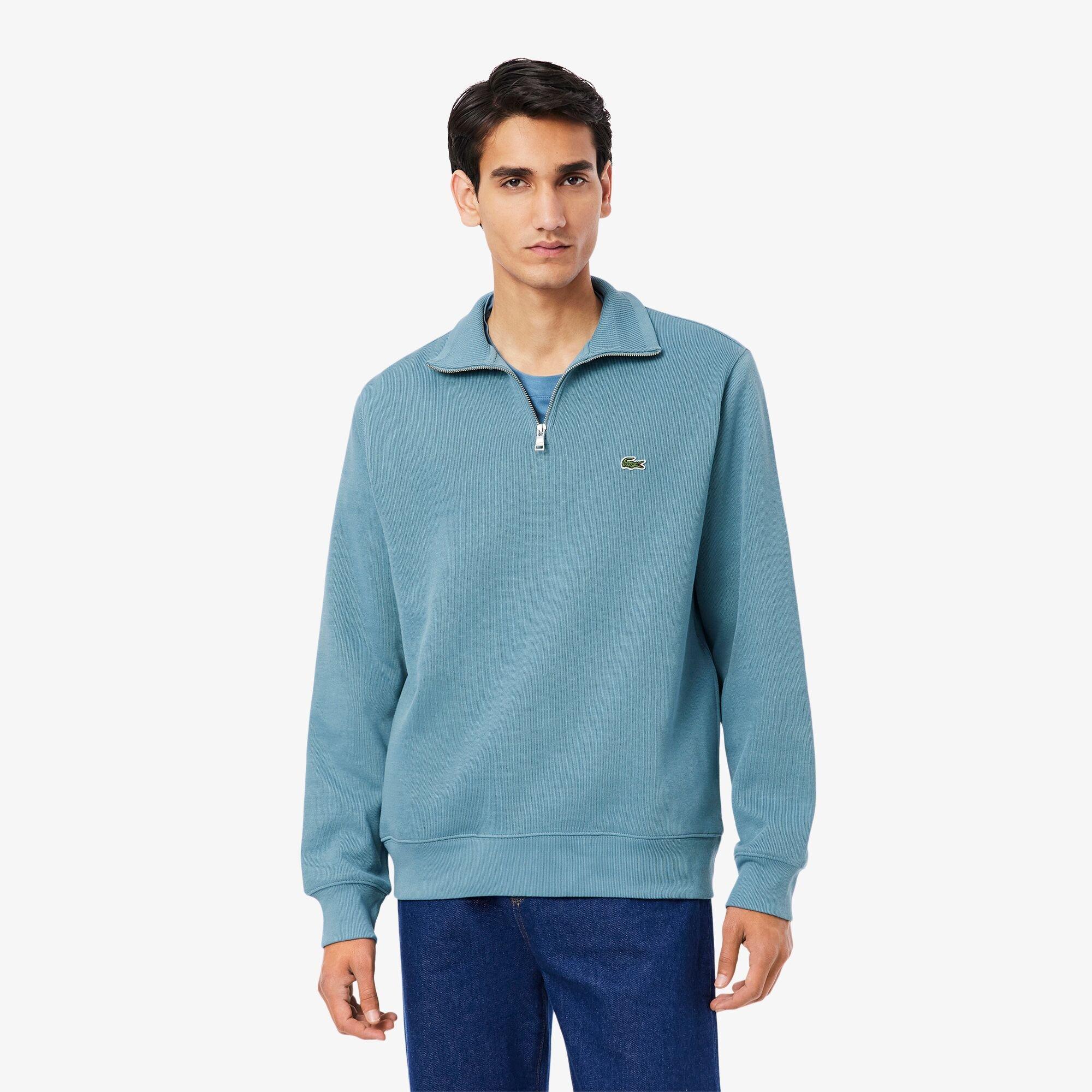Blue HD9 - Lacoste - Men's Quarter-Zip Fleece Top - 3