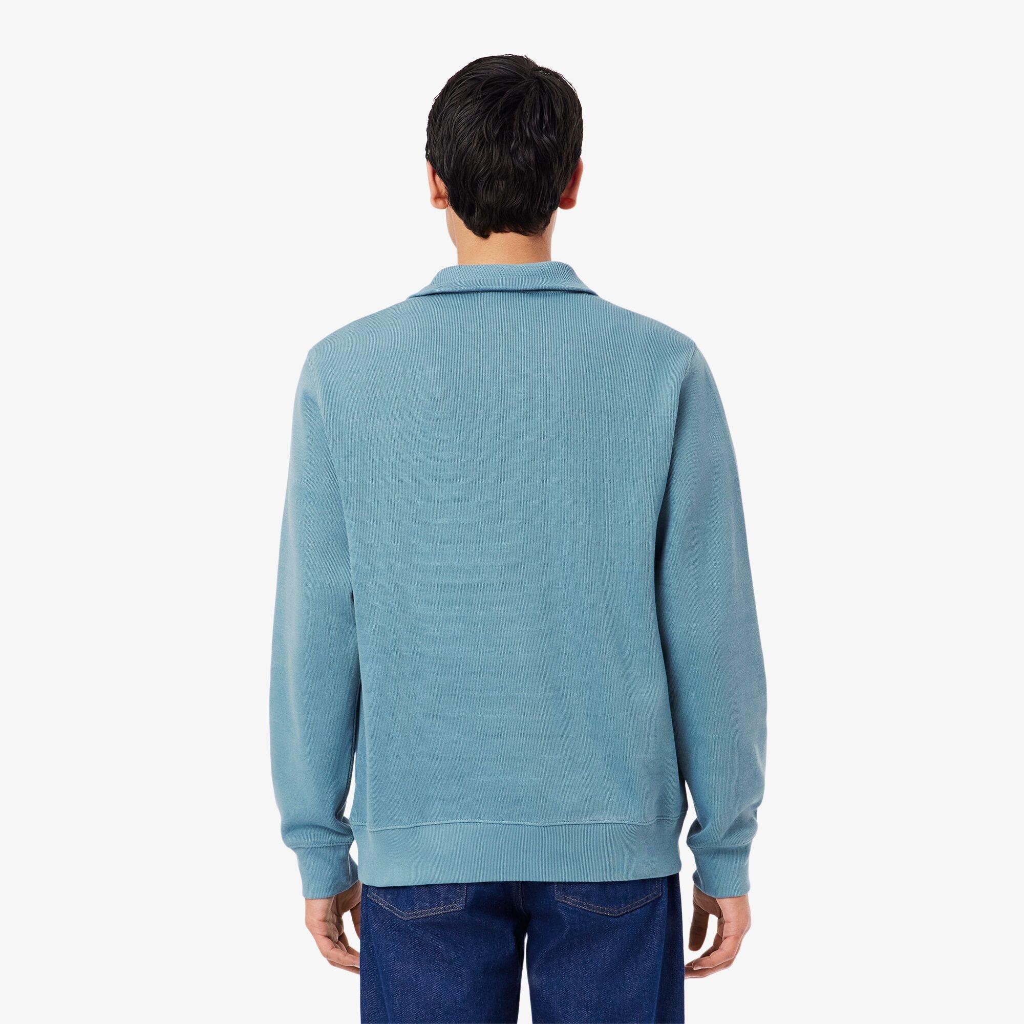 Blue HD9 - Lacoste - Men's Quarter-Zip Fleece Top - 4
