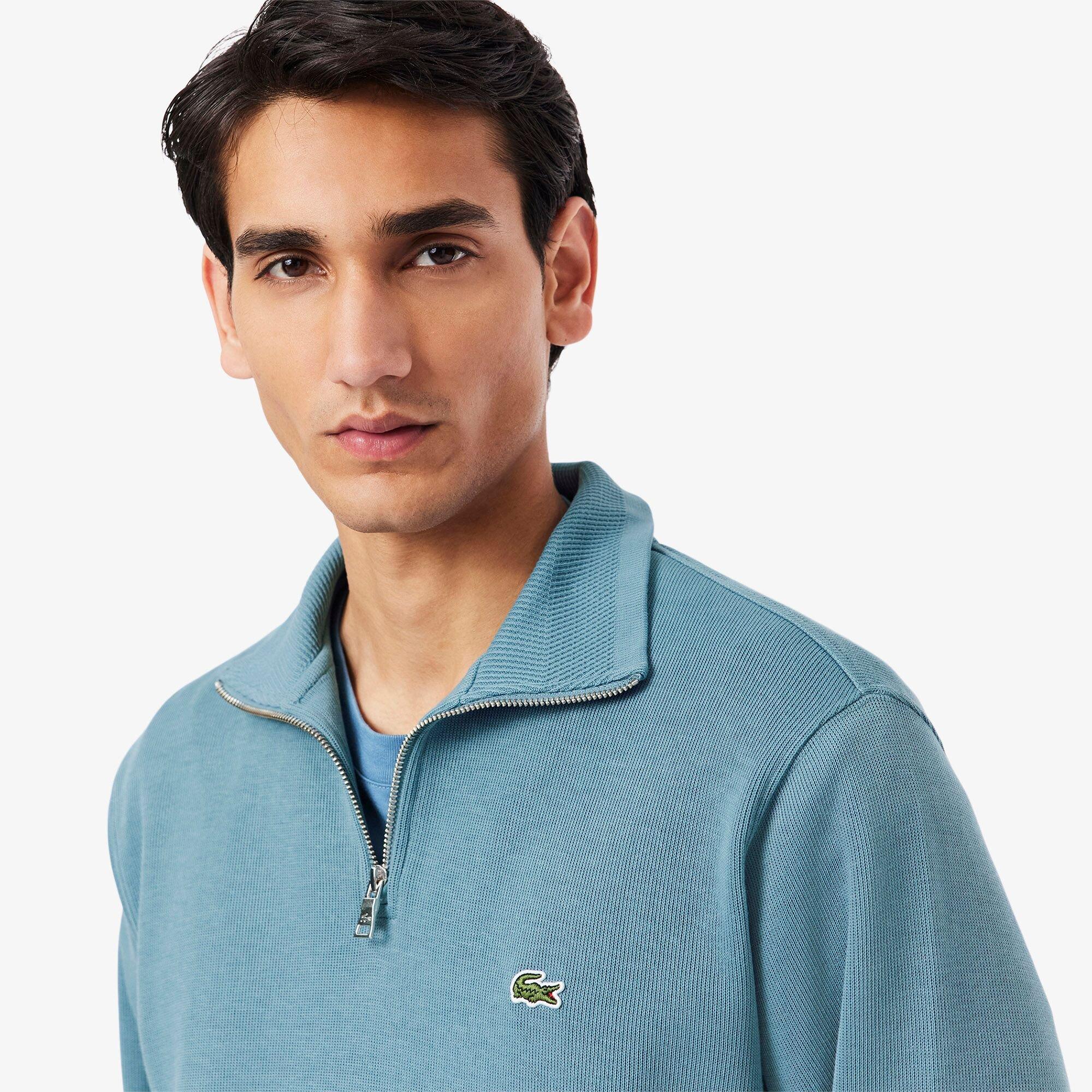 Blue HD9 - Lacoste - Men's Quarter-Zip Fleece Top - 5