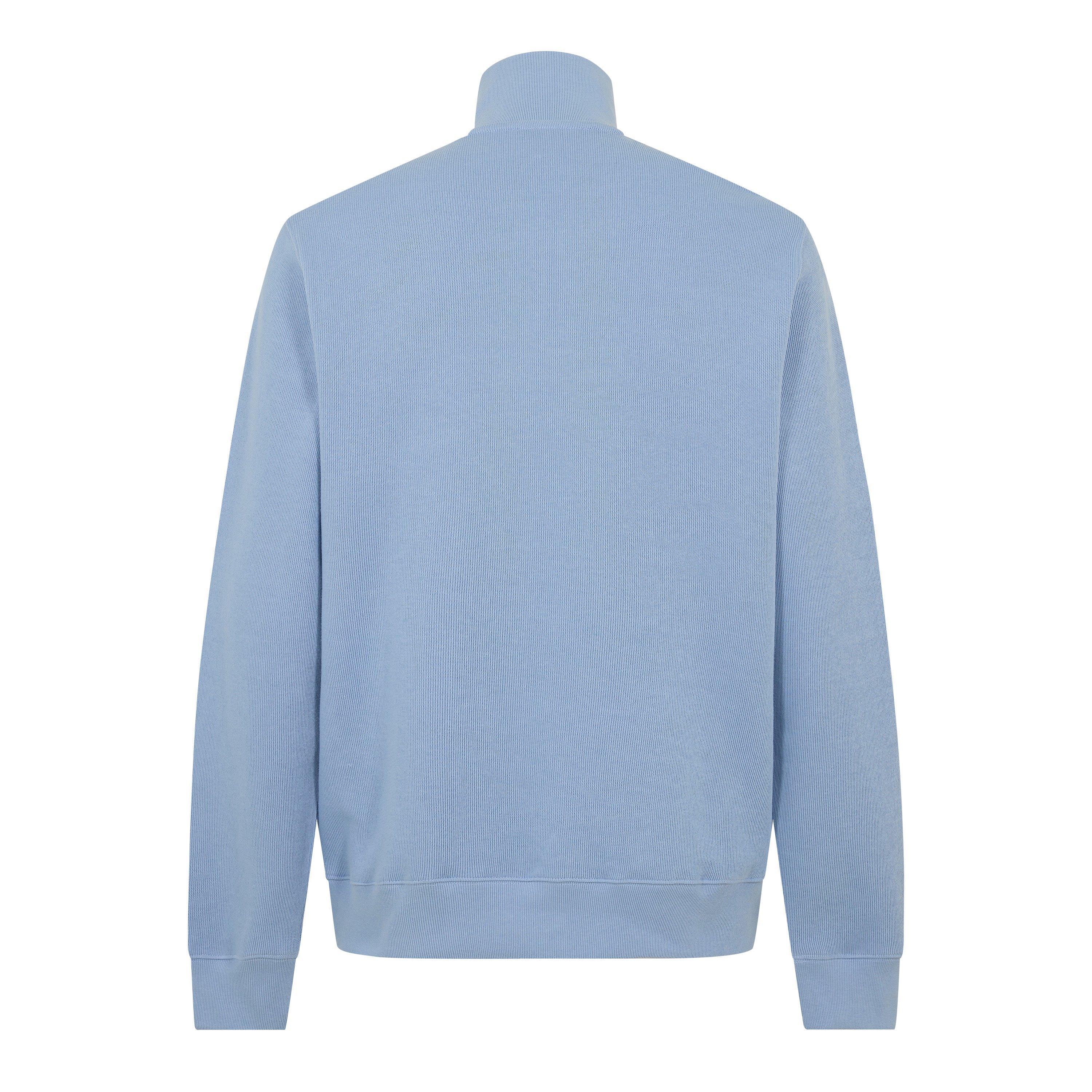 Blue AEY - Lacoste - Men's Quarter-Zip Fleece Top - 2