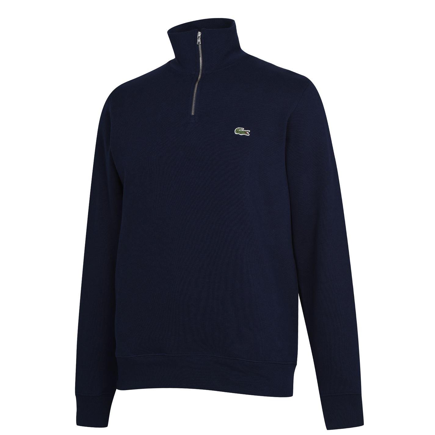 Azul-marinho 166 - Lacoste - Men's Quarter-Zip Fleece Top - 5