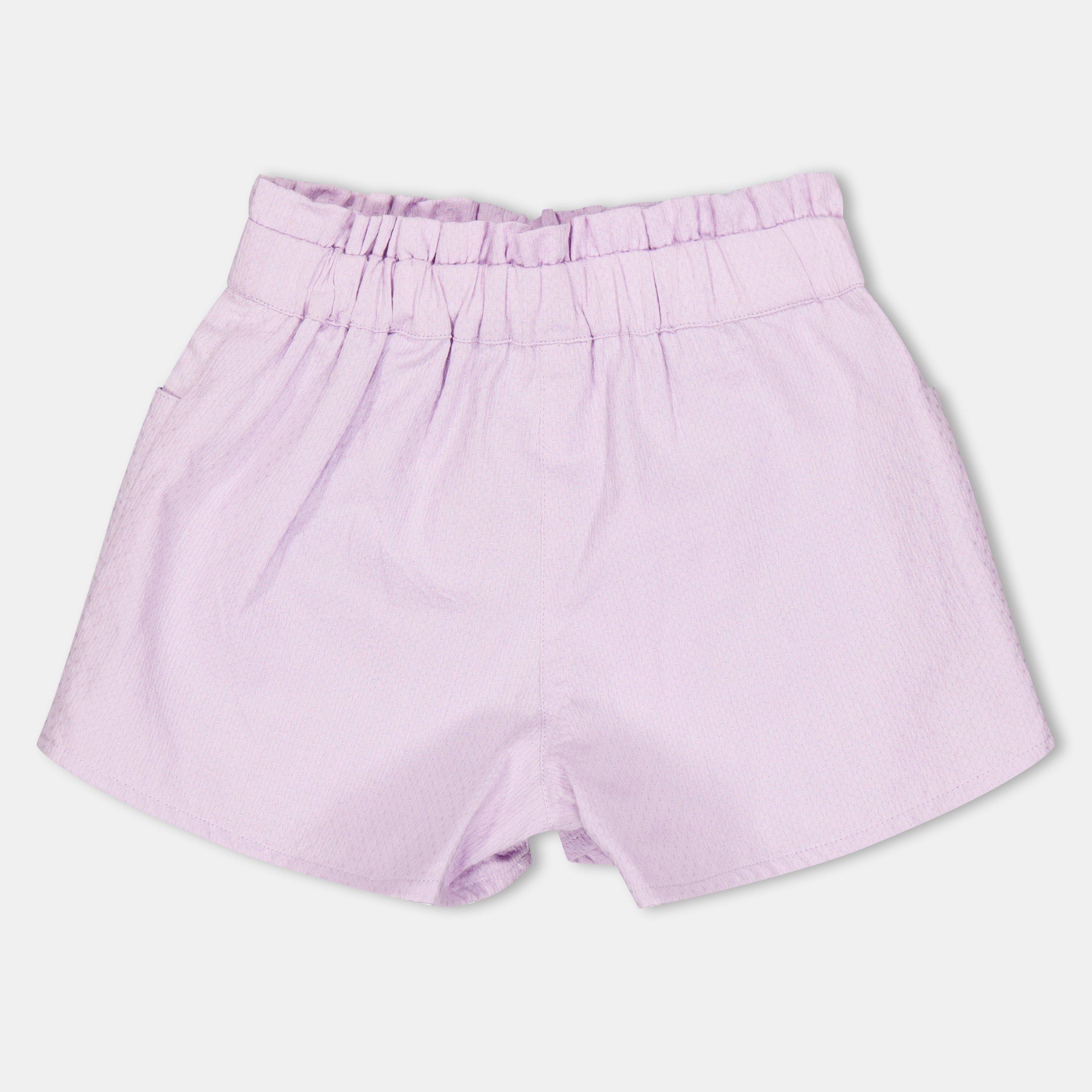 Carrement Beau  Newborn Jersey Jogger Shorts - Lilac - 6M