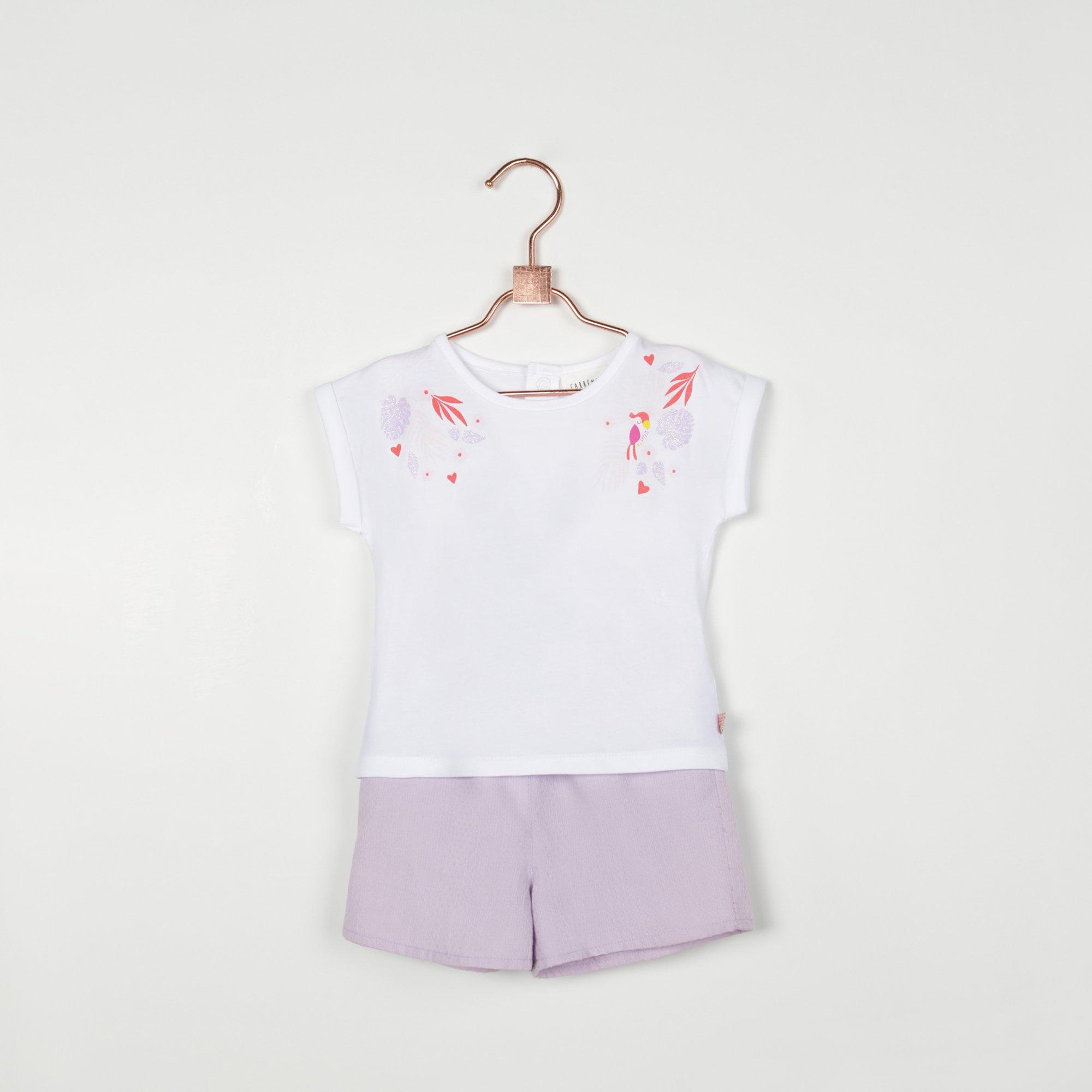 Lilac - Carrement Beau - Jersey Jogger Shorts - 3