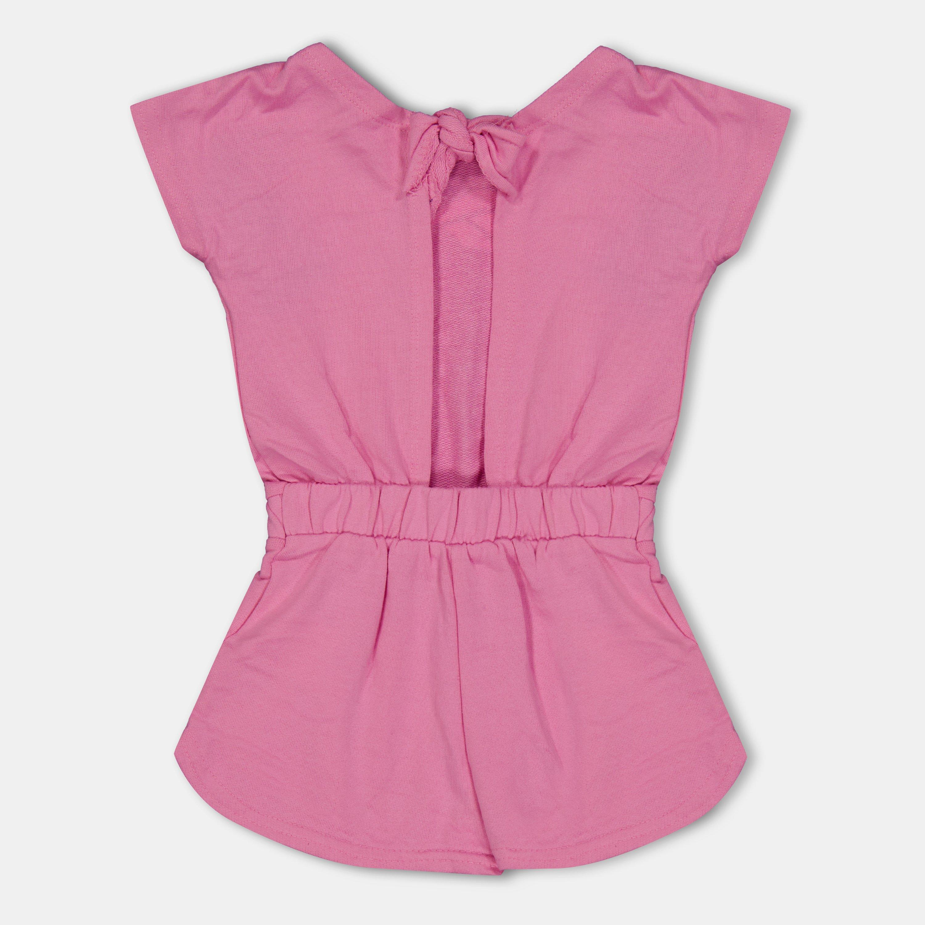 Aurora Pink - Reebok - Kids' Terry Playsuit - 2