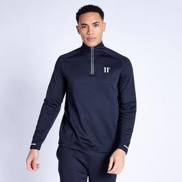 11 Degrees 11D Oxygen Quarter Zip Top Black