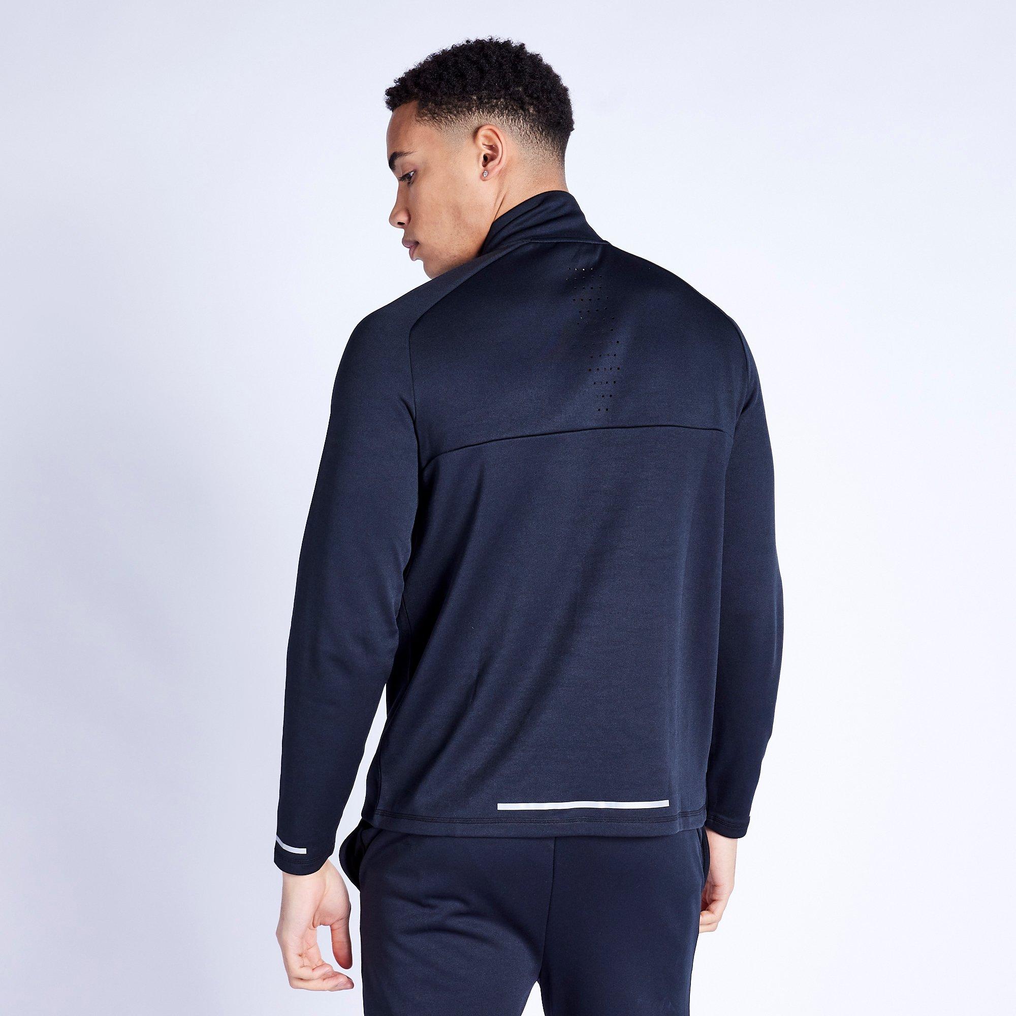 Sort - 11 Degrees - Oxygen Quarter Zip Top - Black - 3