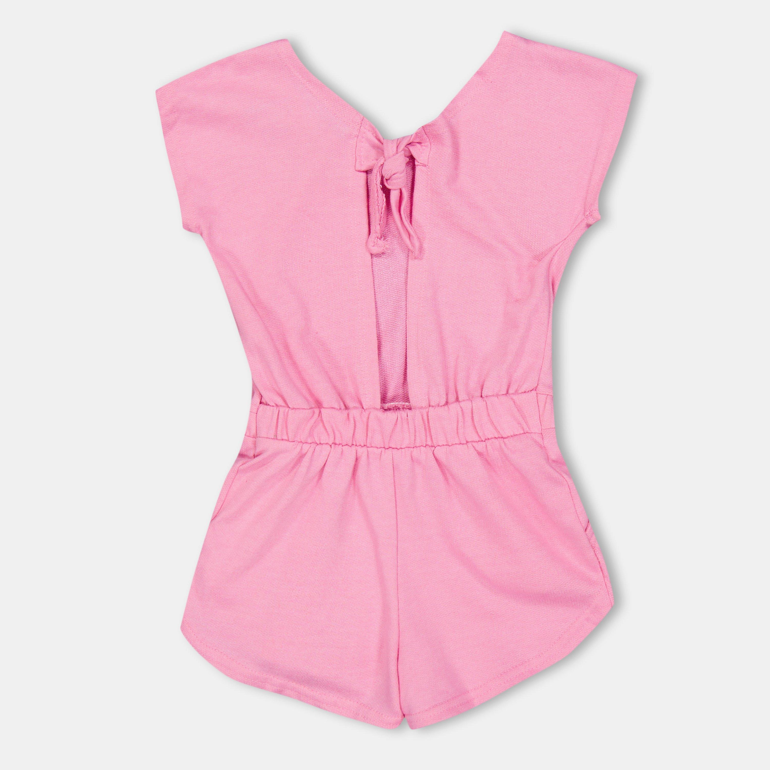 Aurora Pink - Reebok - Kids' Terry Playsuit - 2
