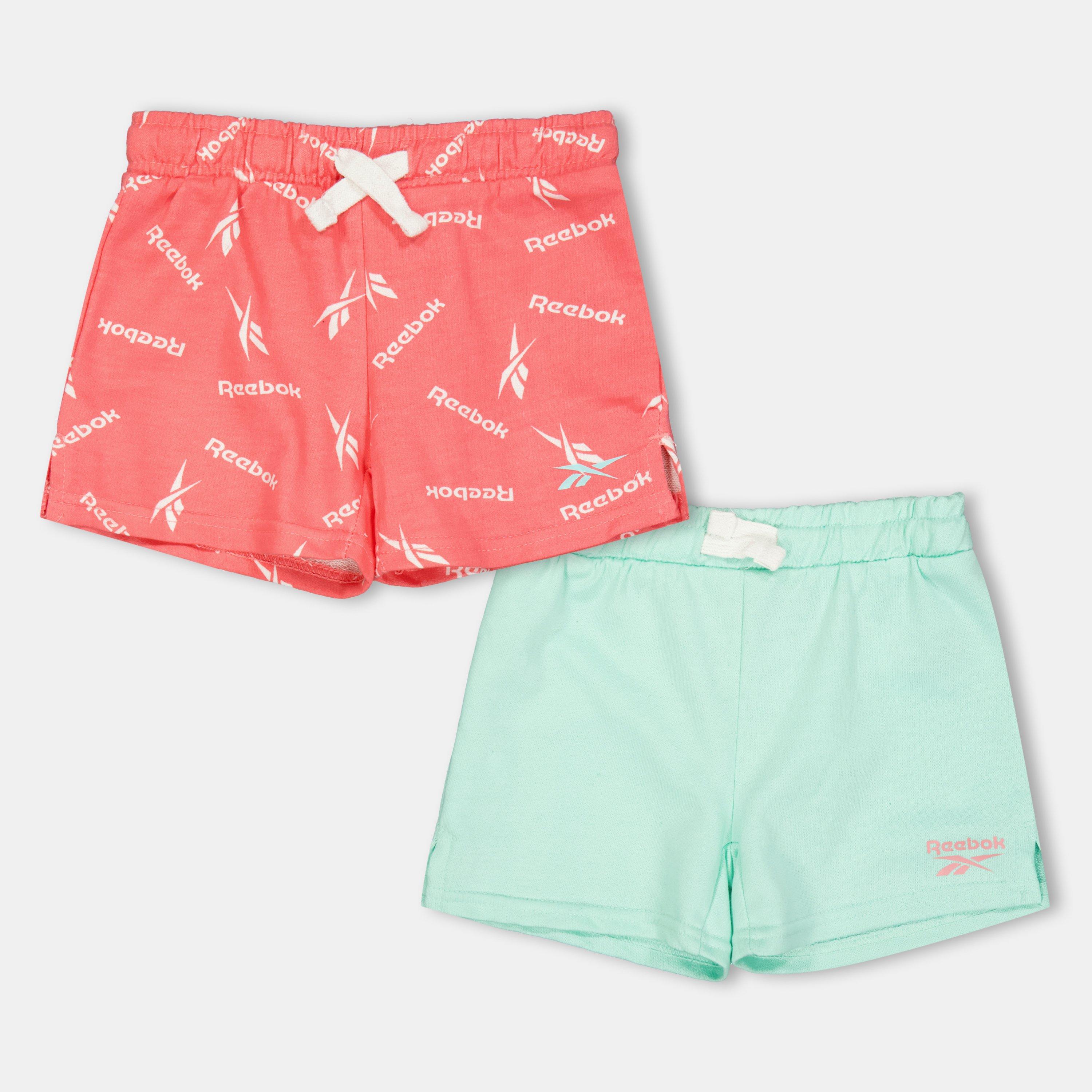 Reebok Women's Jersey Jogger Shorts - Strawberry - 18-24 Mnth