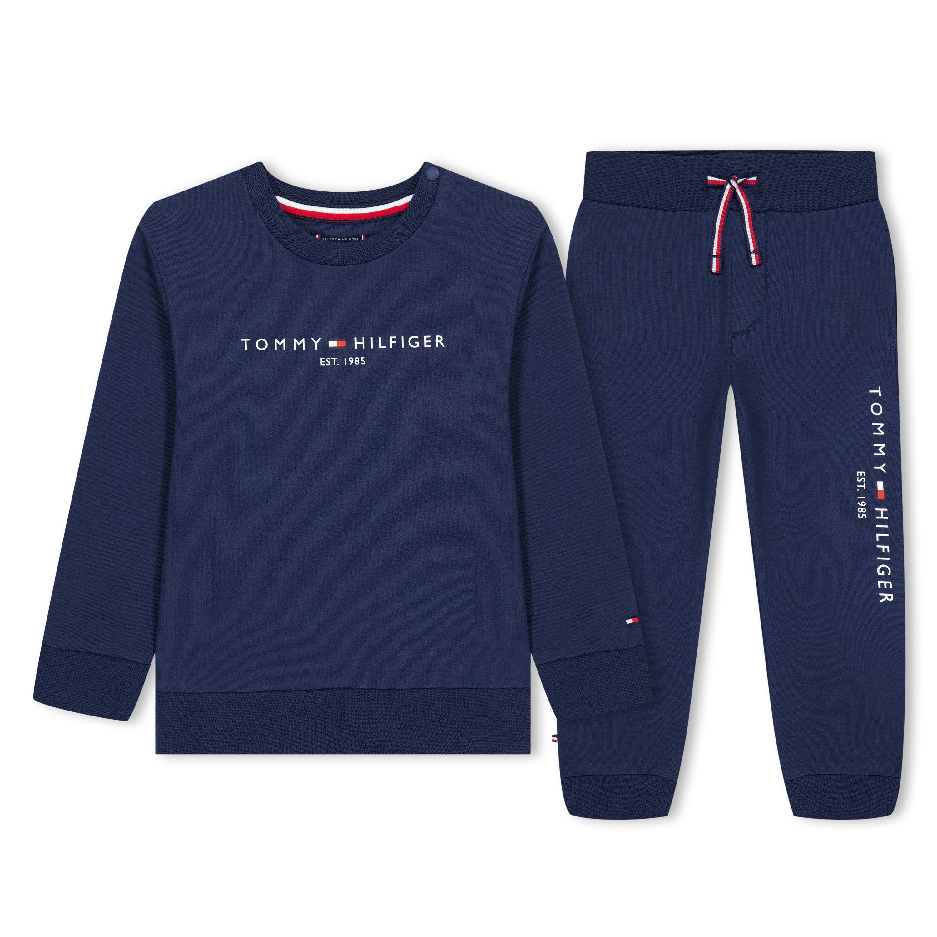 Navy C87 - Tommy Hilfiger - Essential Crew Neck Jogger Set - 1