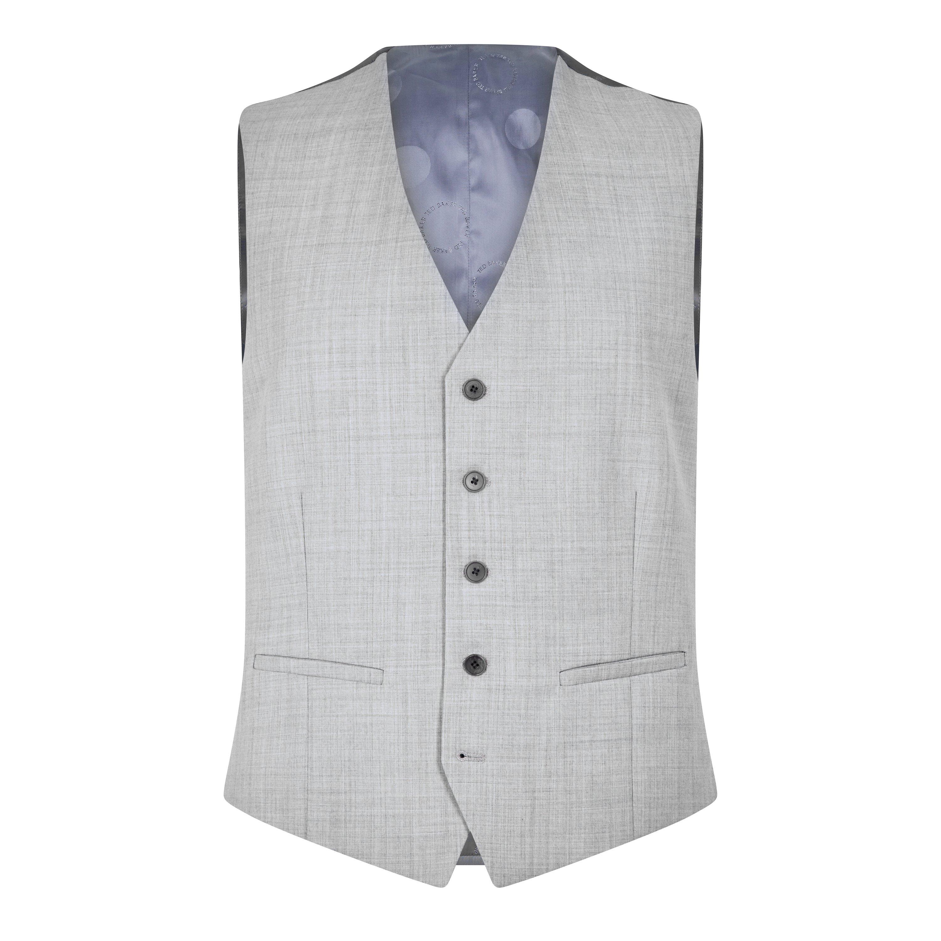 Cool Grey - Ted Baker - Denali Slim Fit Suit Vest - 1