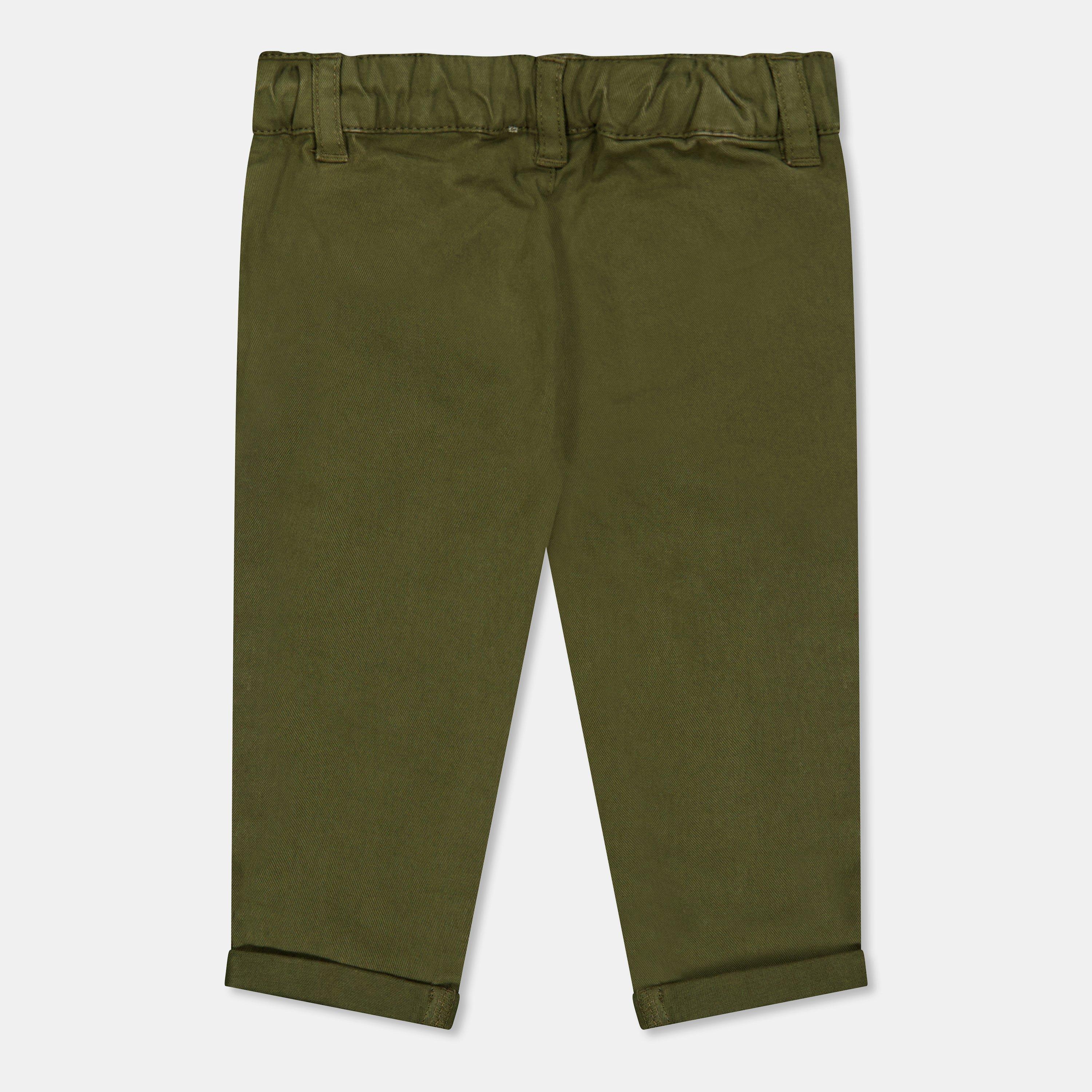 Khaki - Carrement Beau - Kids' Straight Leg Trousers - 2