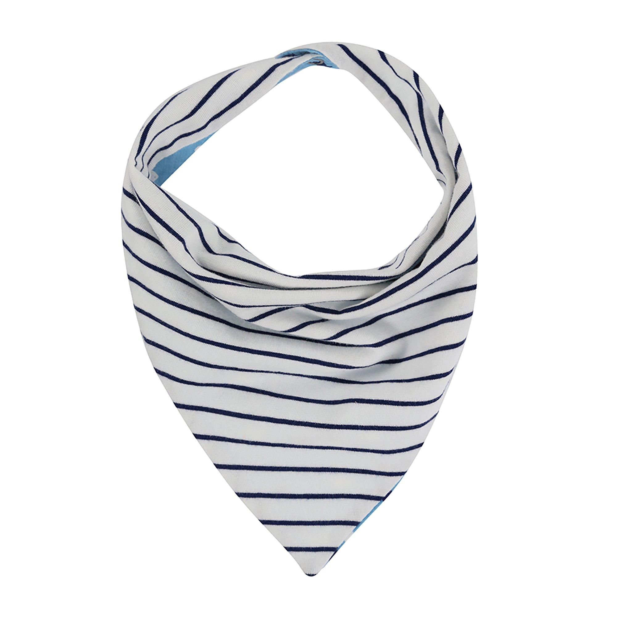 Mehrfarbig - Lilly and Sid - & Sid Blue Fish Print Top Short And Bib Set - 5