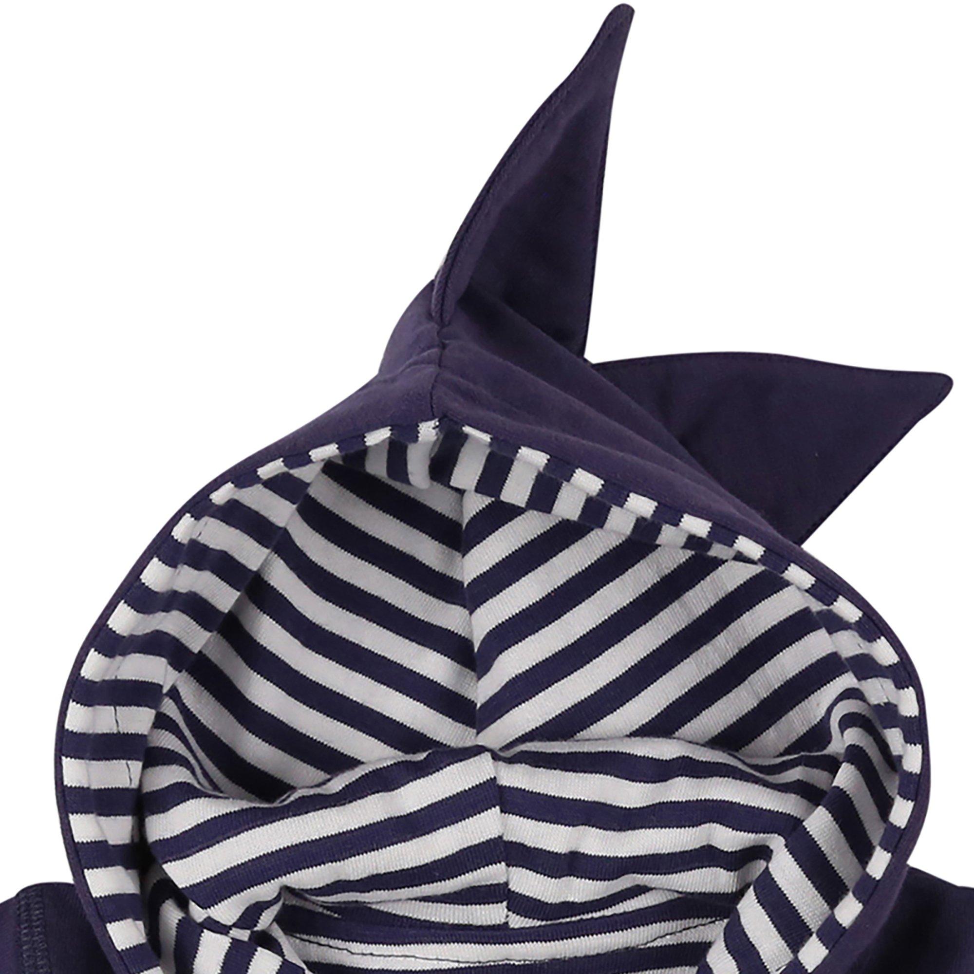 Marineblå - Lilly and Sid - Dino Spike Waterproof Rain Anorak - 3