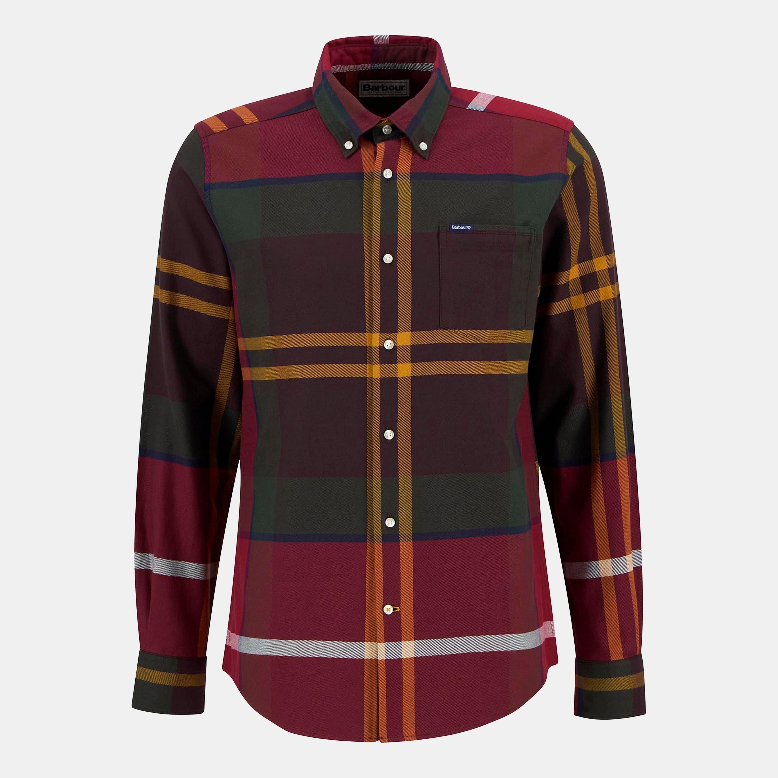 Barbour Dunoon Long Sleeved Shirt - Wntrb Trtn TN69 - XL