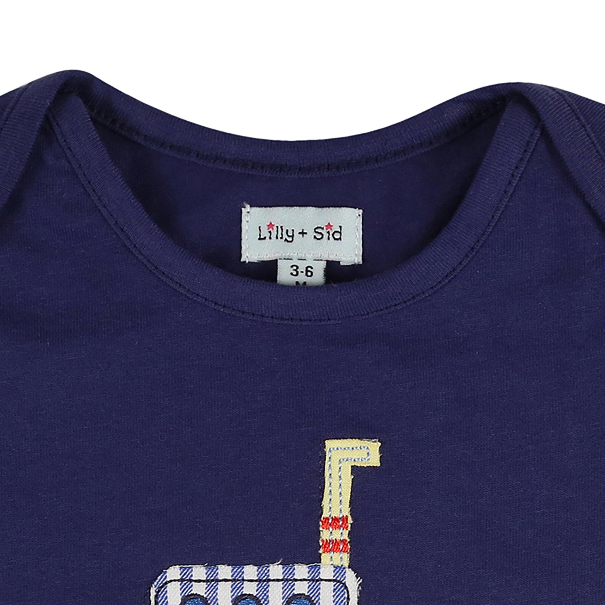 Blue - Lilly and Sid - Kids' Stripe T-Shirt and Shorts Set - 3