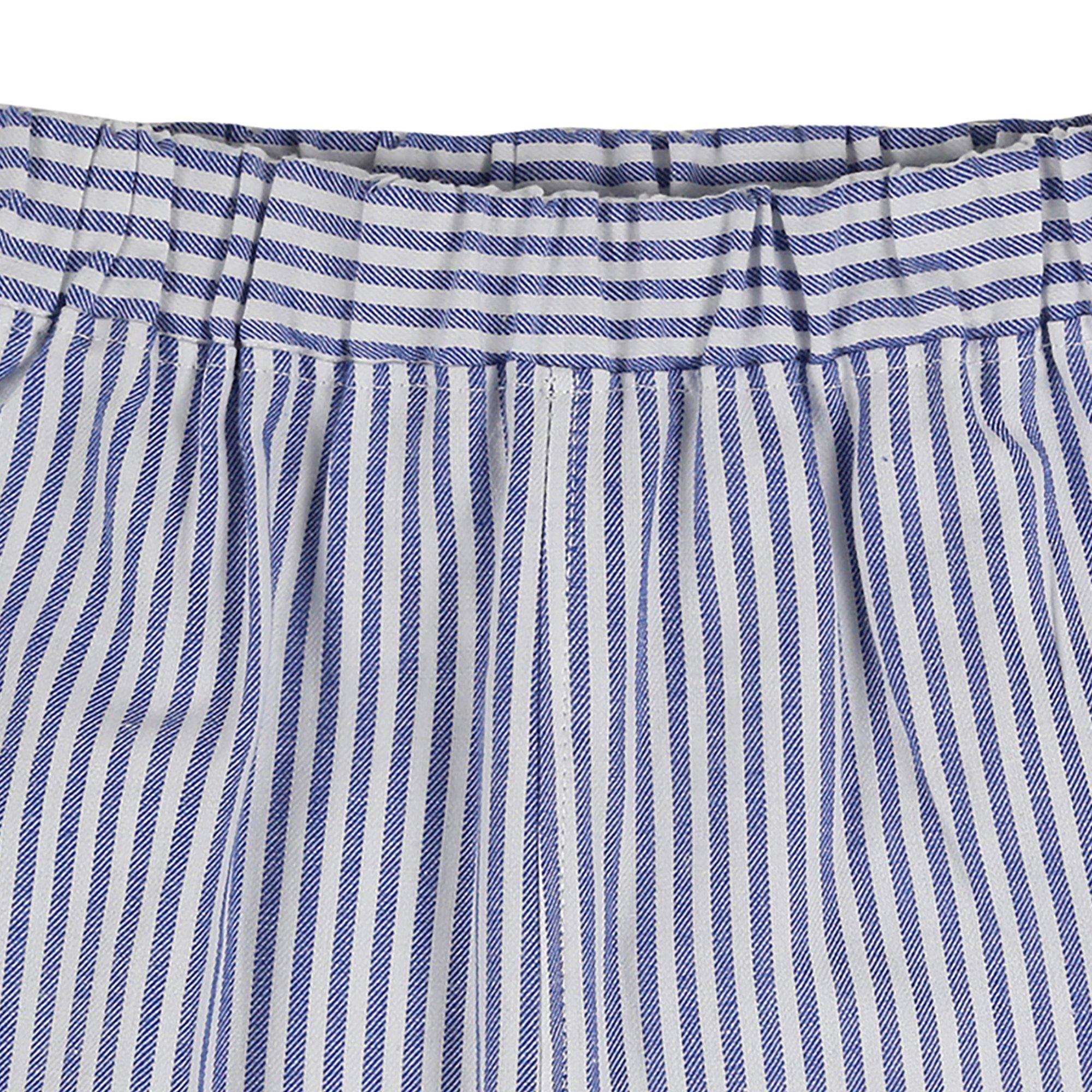 Blue - Lilly and Sid - Kids' Stripe T-Shirt and Shorts Set - 4