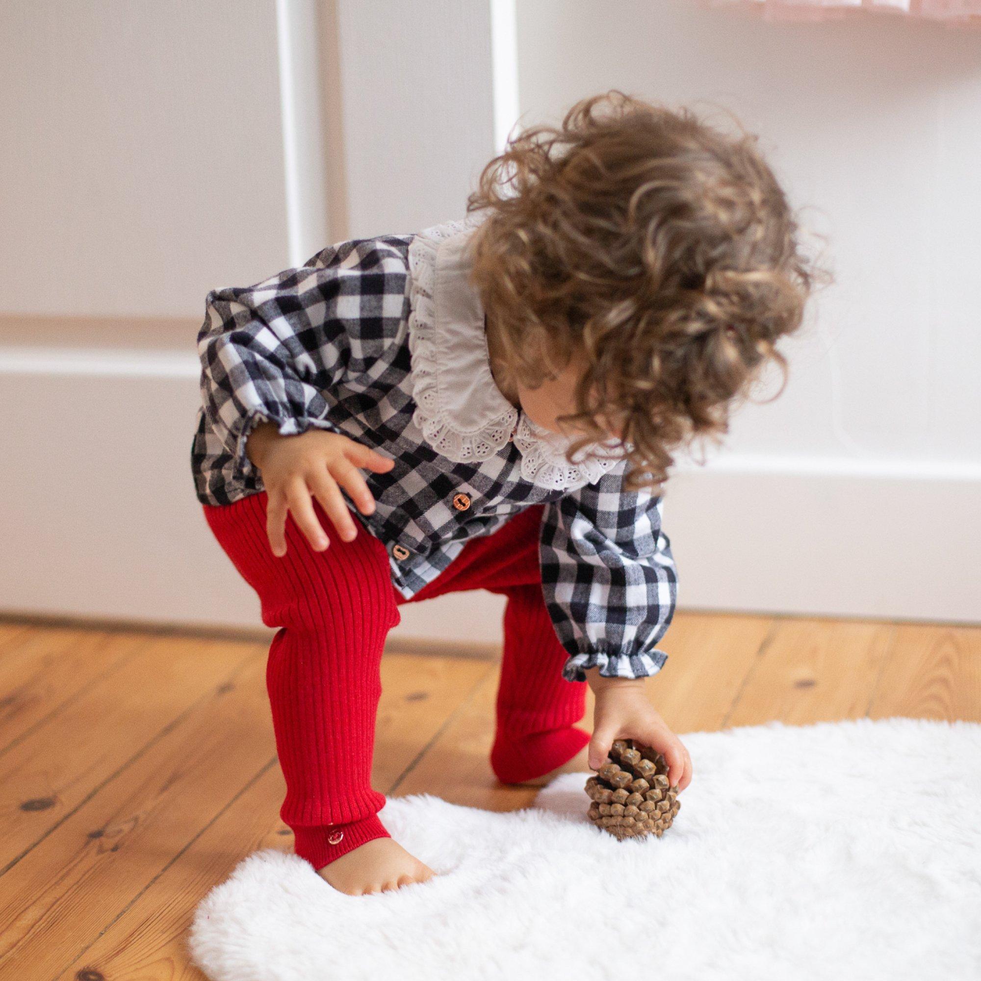 Dark Red - Carrement Beau - Unisex Kids' Leggings - 4