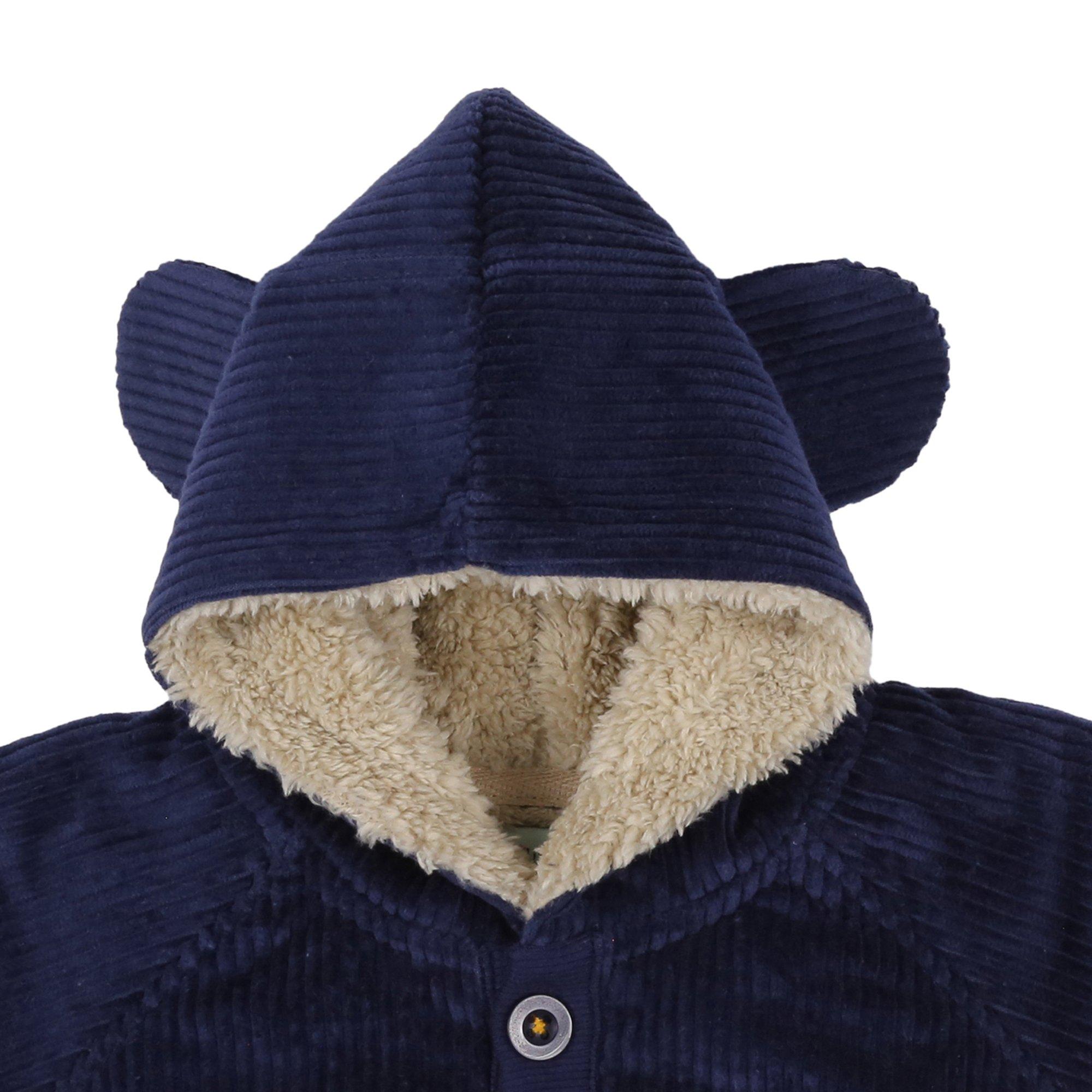 Marineblau - Lilly and Sid - Bear Cord Coach Jacket - 3
