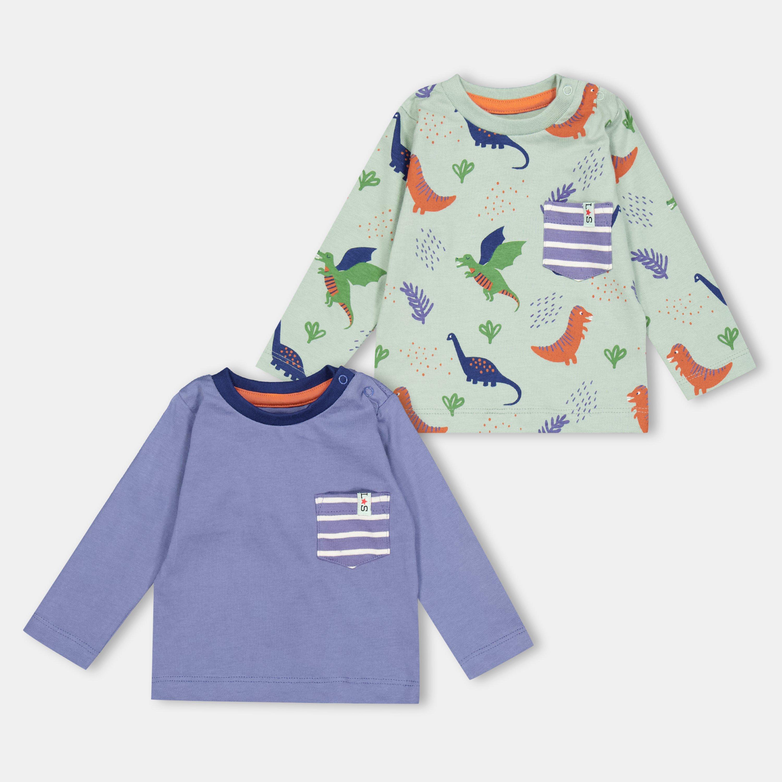 Multi - Lilly and Sid - Dino Pocket Regular Fit T-Shirt - 1